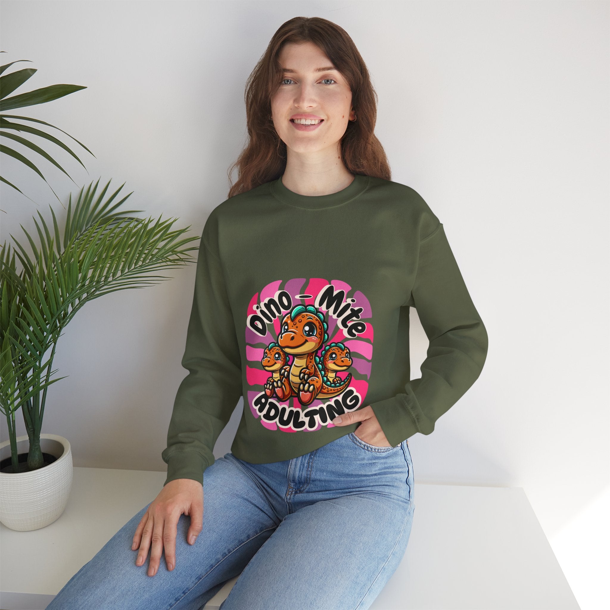 Dino-Mite Unisex Heavy Blend™ Crewneck Sweatshirt