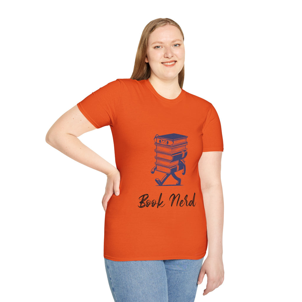 Book Nerd Unisex Softstyle T-Shirt