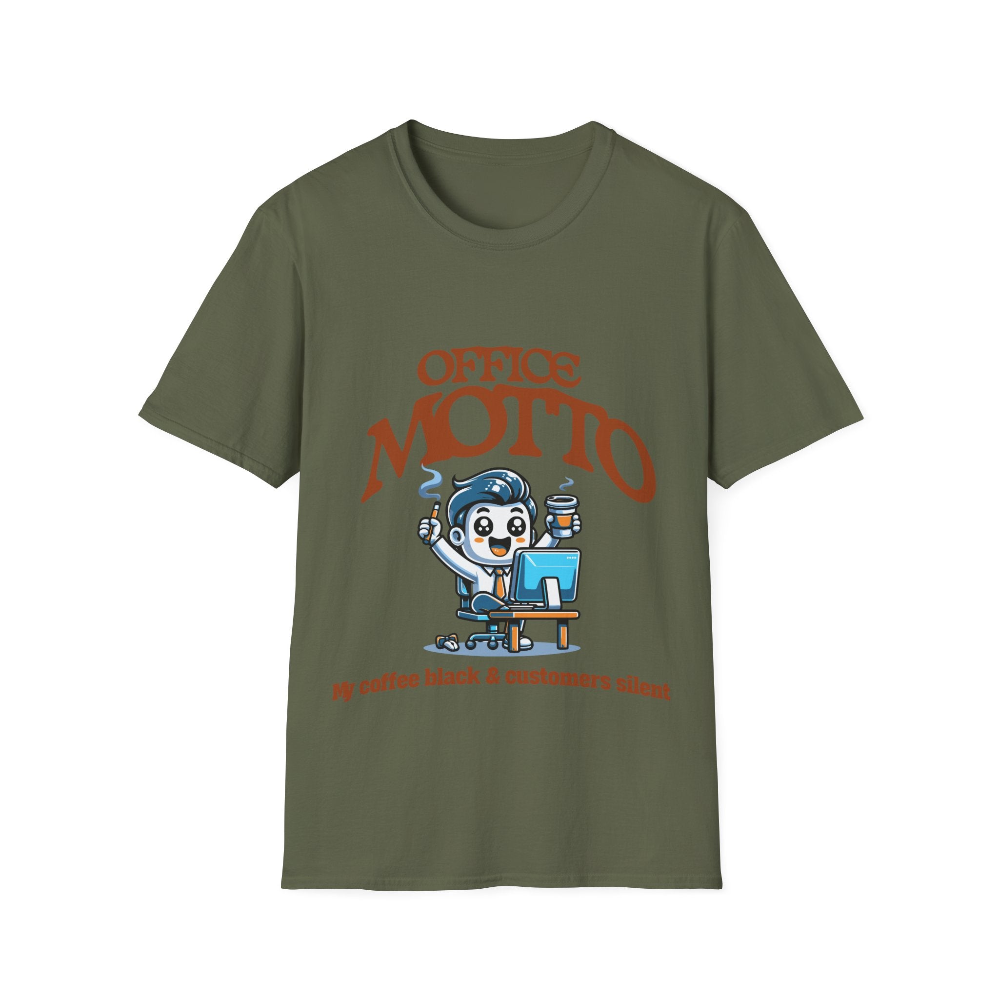 Office Motto Unisex Softstyle T-Shirt