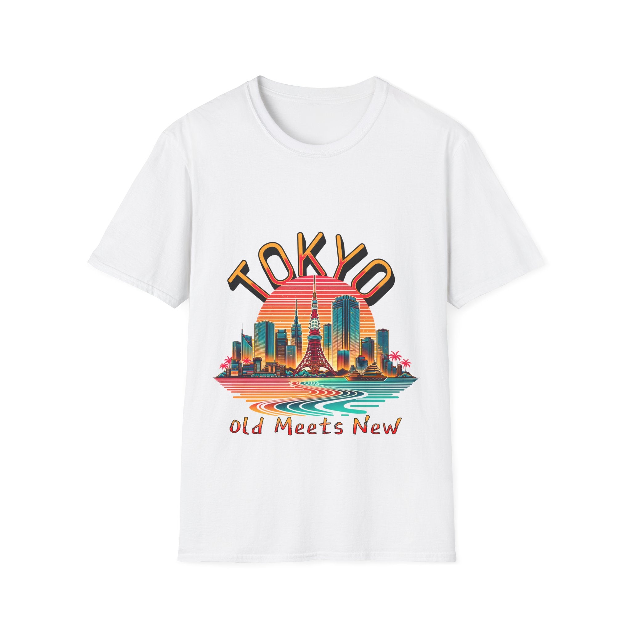 Toyko Old Meets New Unisex Softstyle T-Shirt