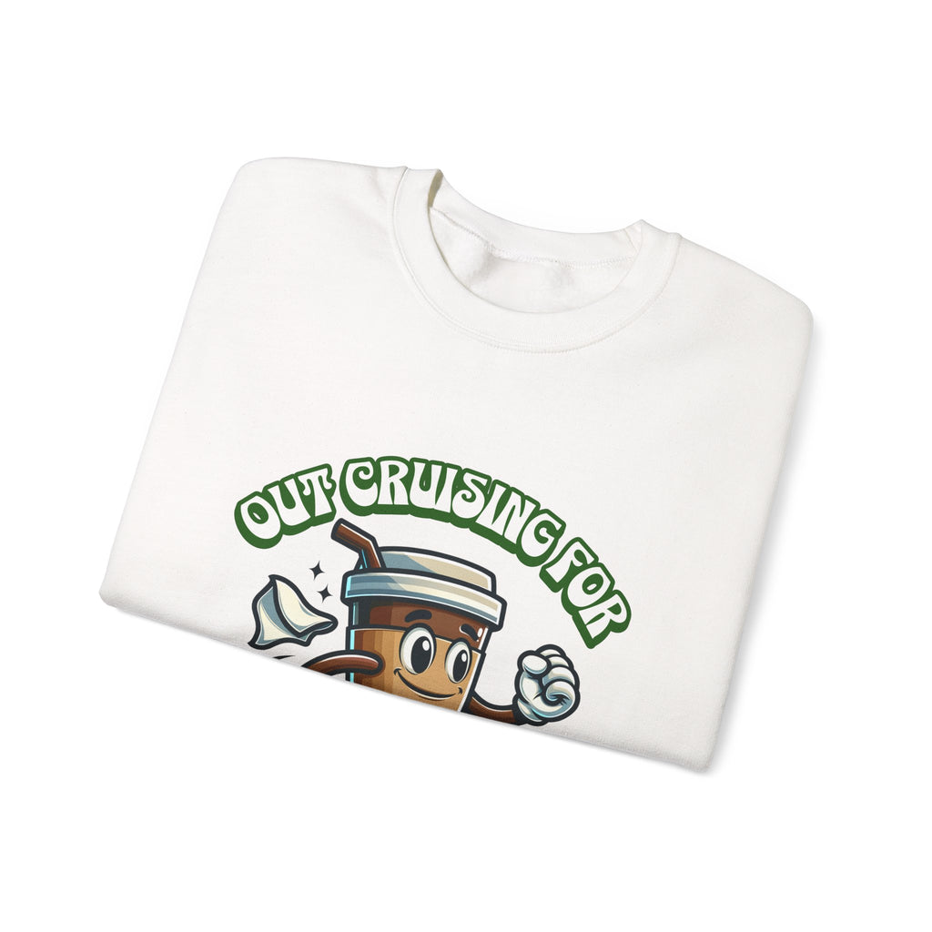 Crusing for Coffee Unisex Heavy Blend™ Crewneck Sweatshirt