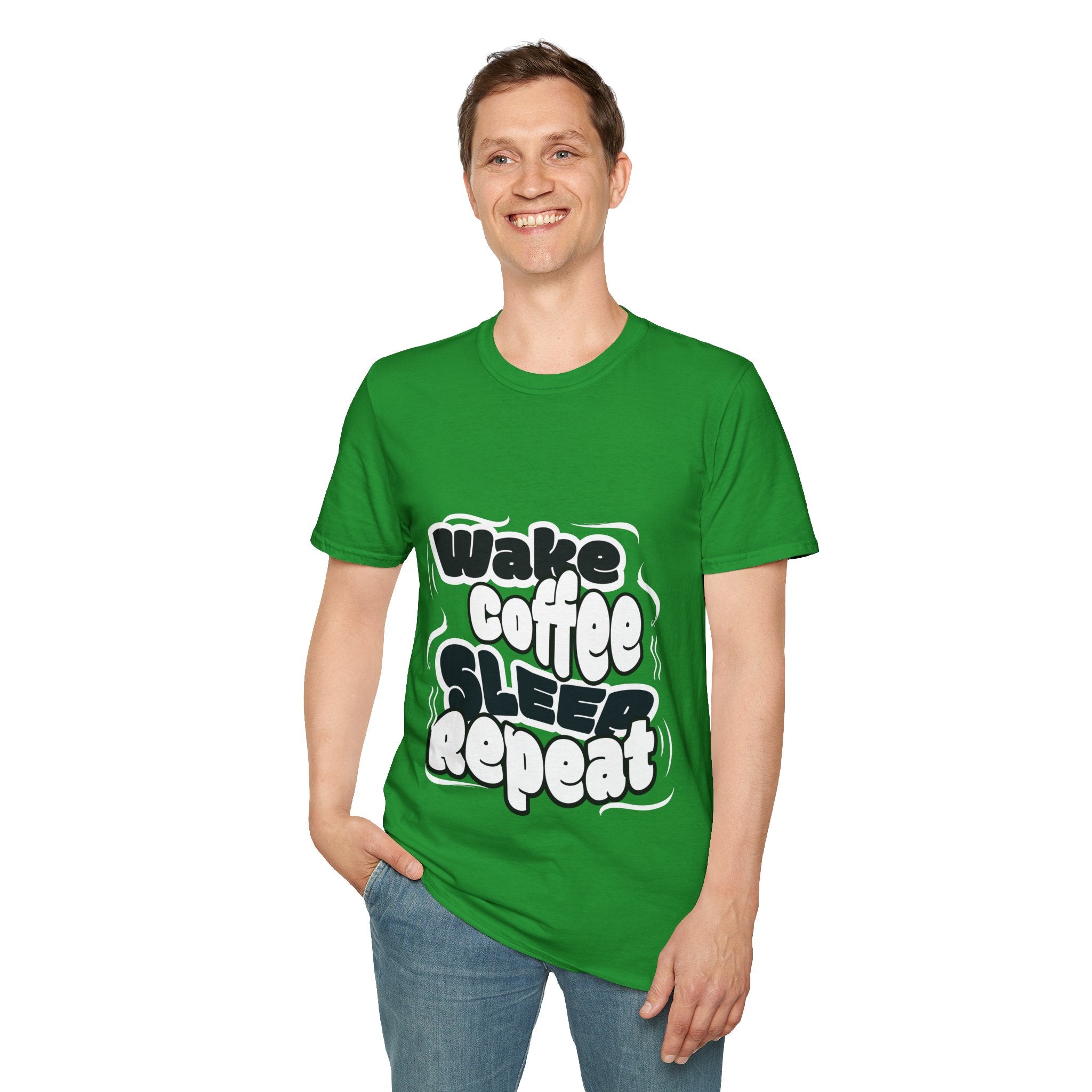 Wake Coffee Unisex Softstyle T-Shirt