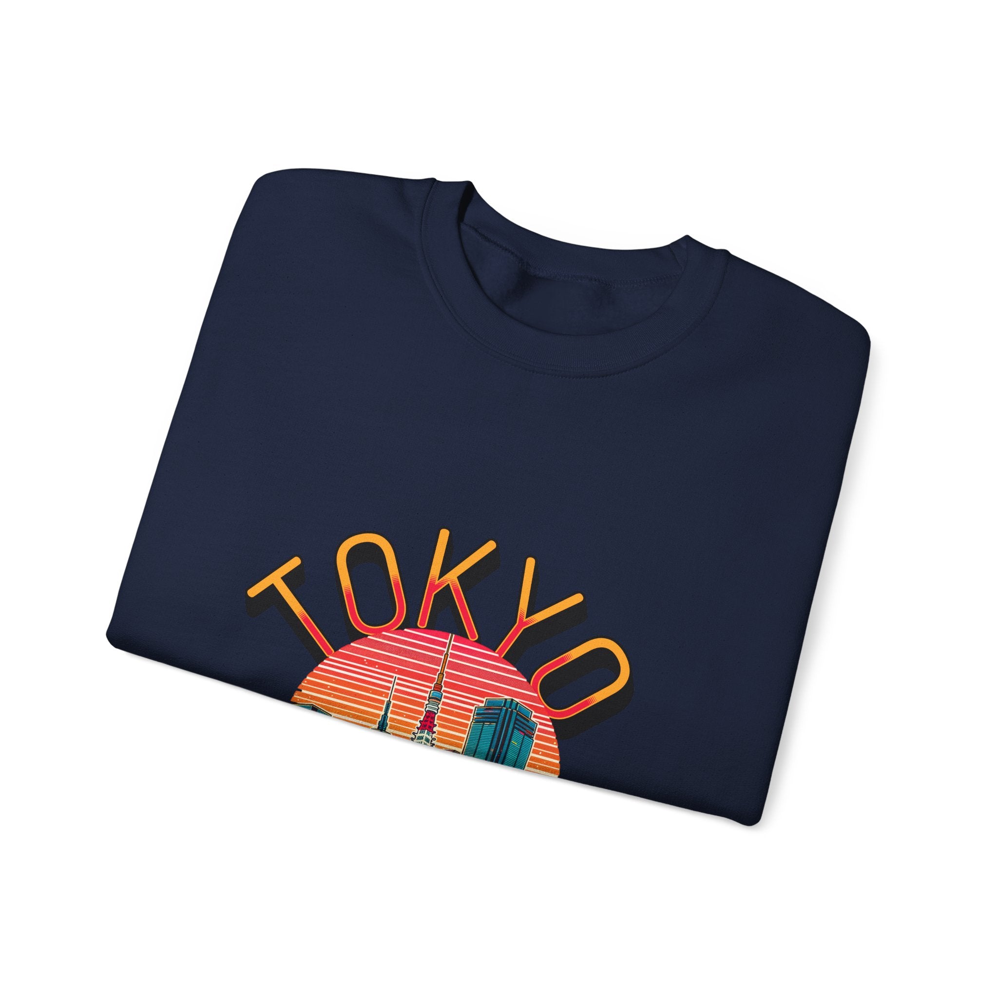 Toyko Old meets New Unisex Heavy Blend™ Crewneck Sweatshirt