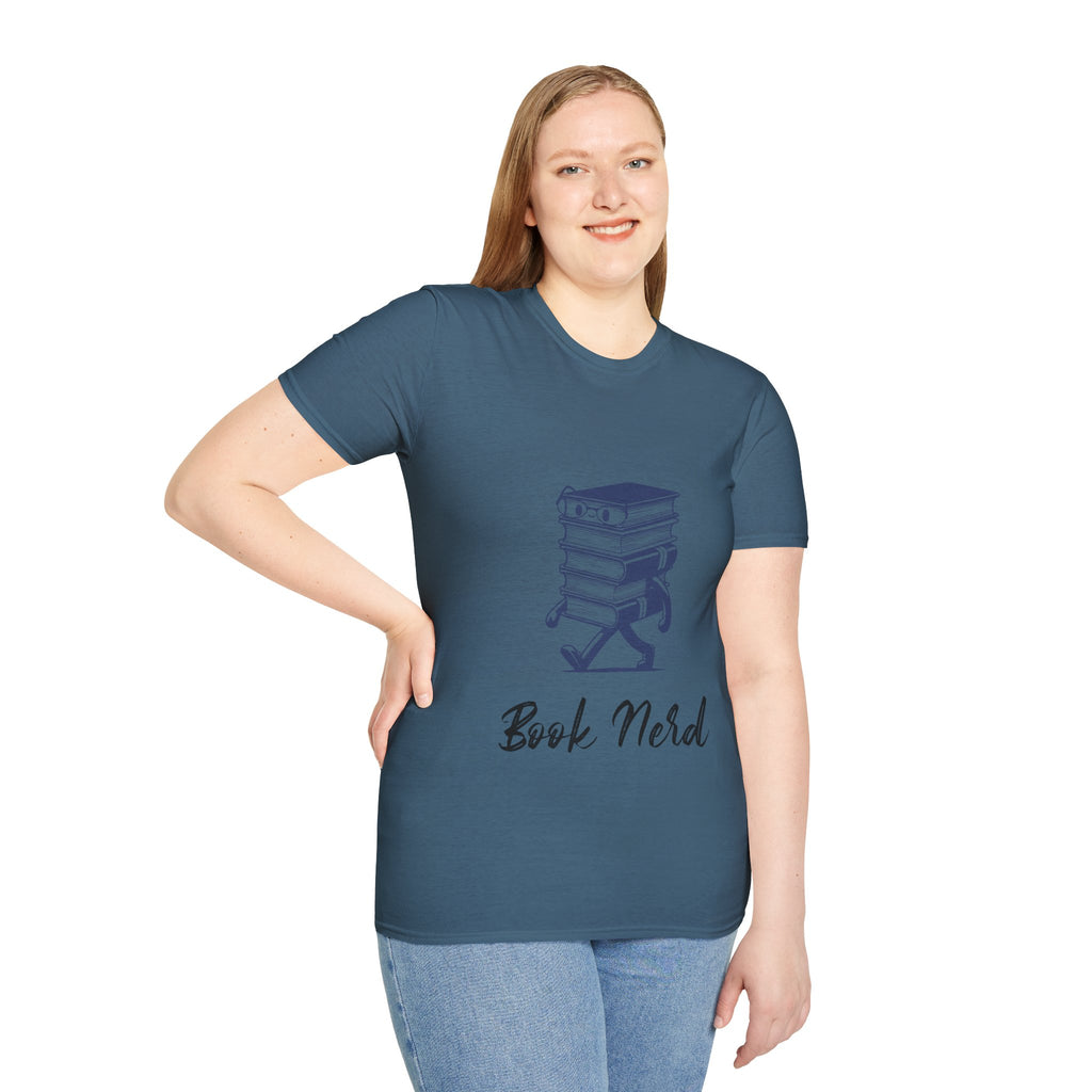 Book Nerd Unisex Softstyle T-Shirt