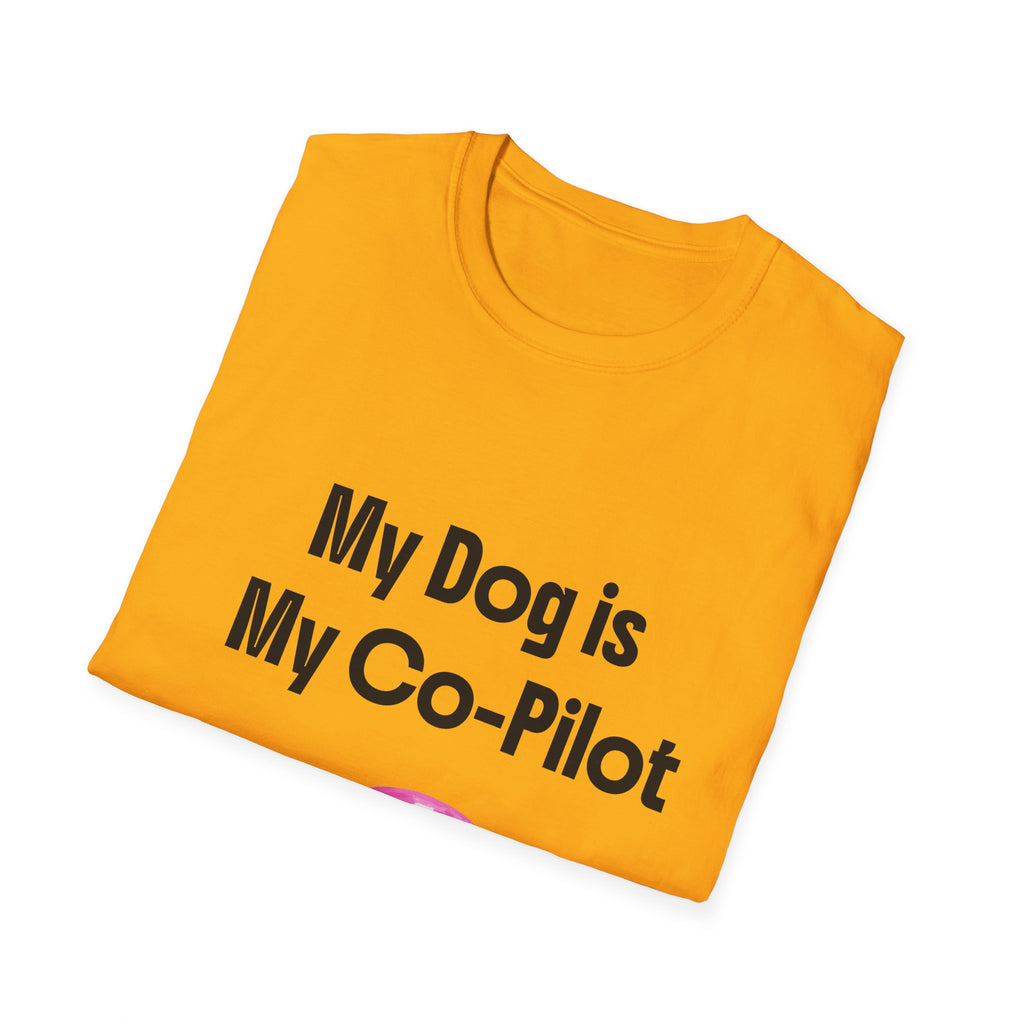Dog Co-Pilot Unisex Softstyle T-Shirt