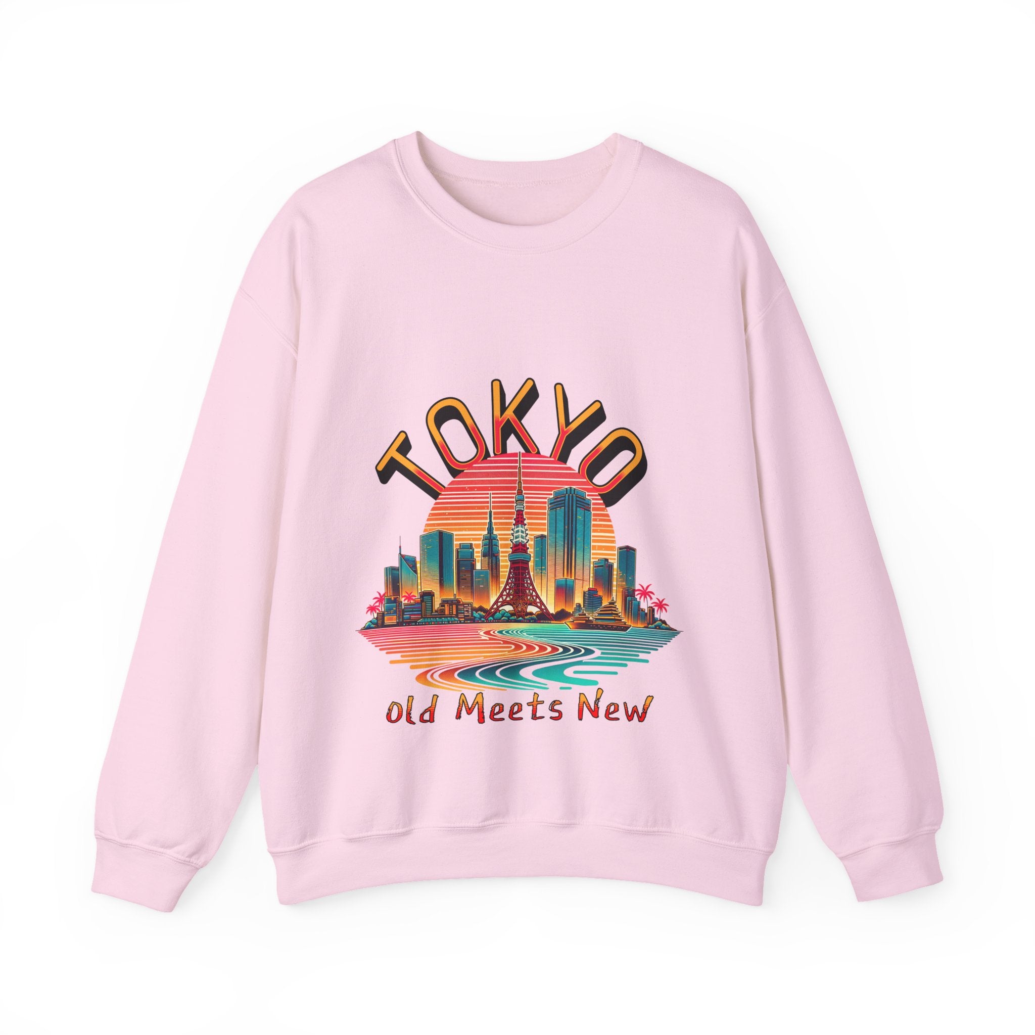 Toyko Old meets New Unisex Heavy Blend™ Crewneck Sweatshirt