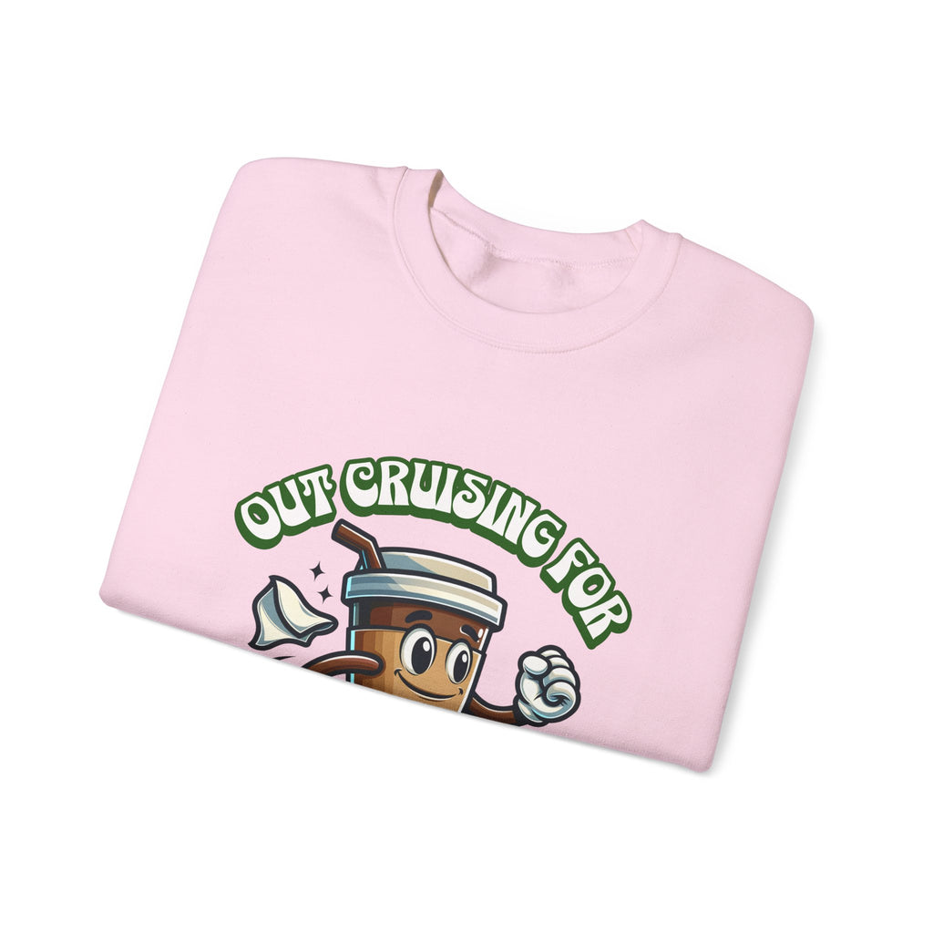 Crusing for Coffee Unisex Heavy Blend™ Crewneck Sweatshirt