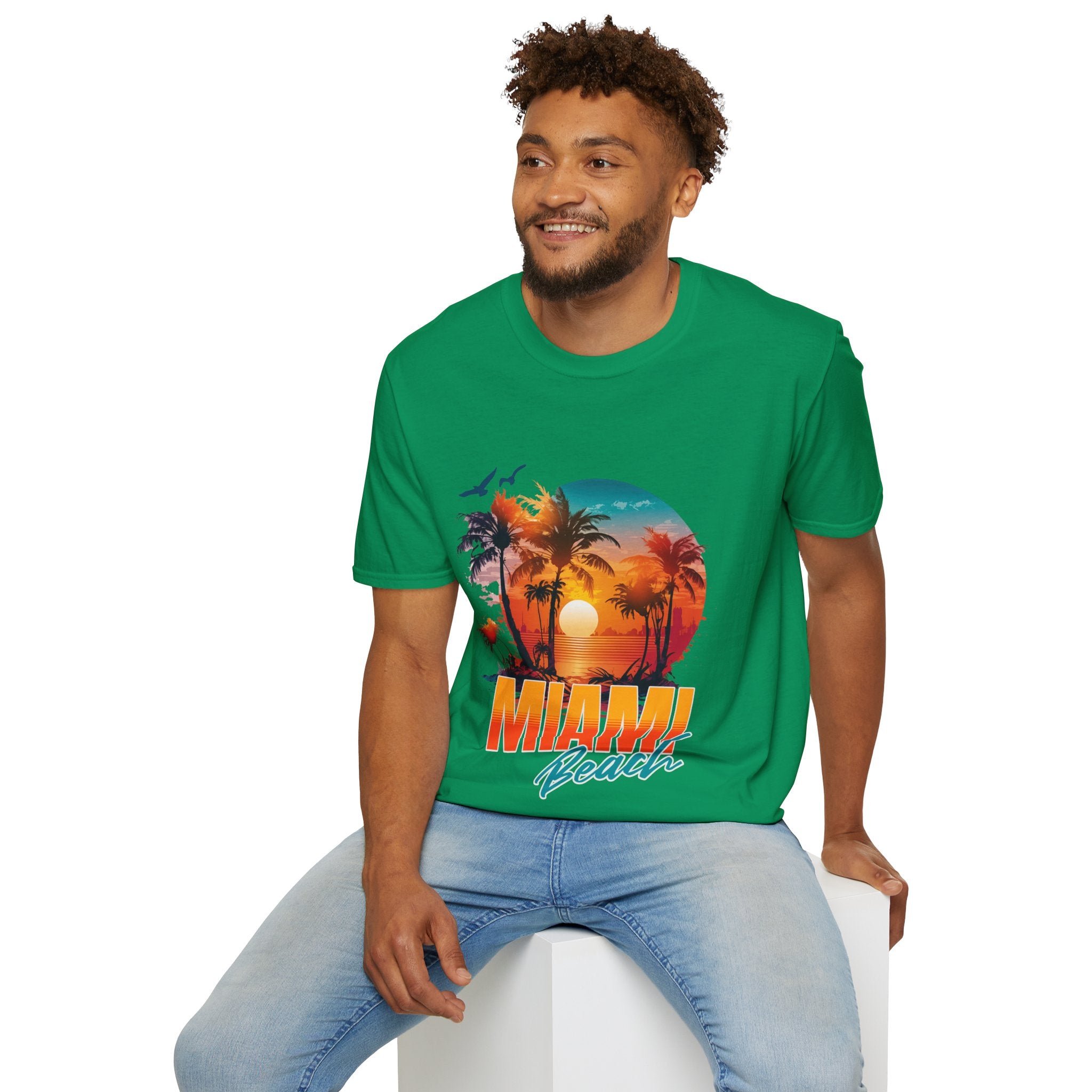 Miami Beach Unisex Softstyle T-Shirt