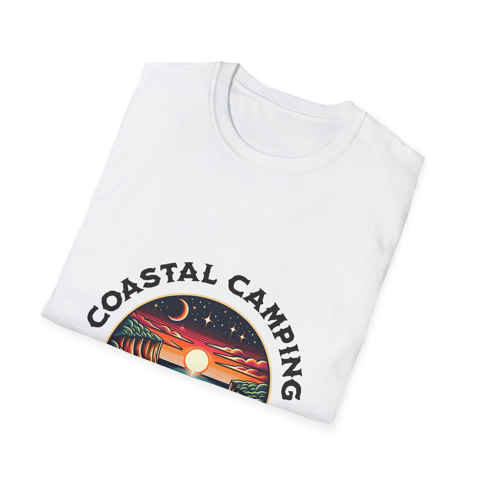Coastal Camping Unisex Softstyle T-Shirt