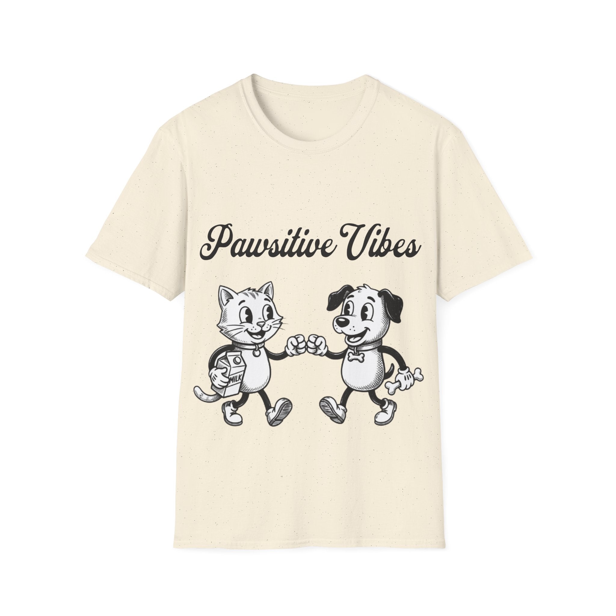 Pawsitive Vibes Unisex Softstyle T-Shirt