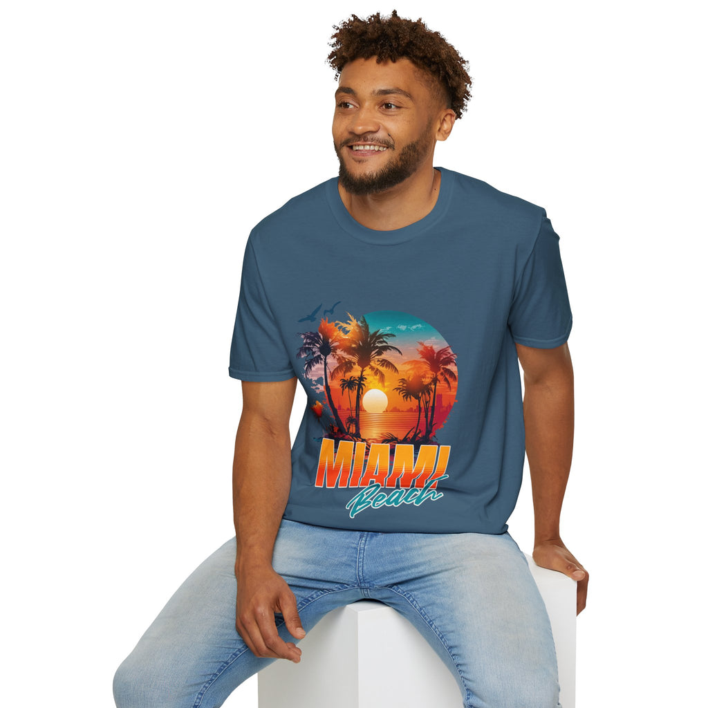 Miami Beach Unisex Softstyle T-Shirt