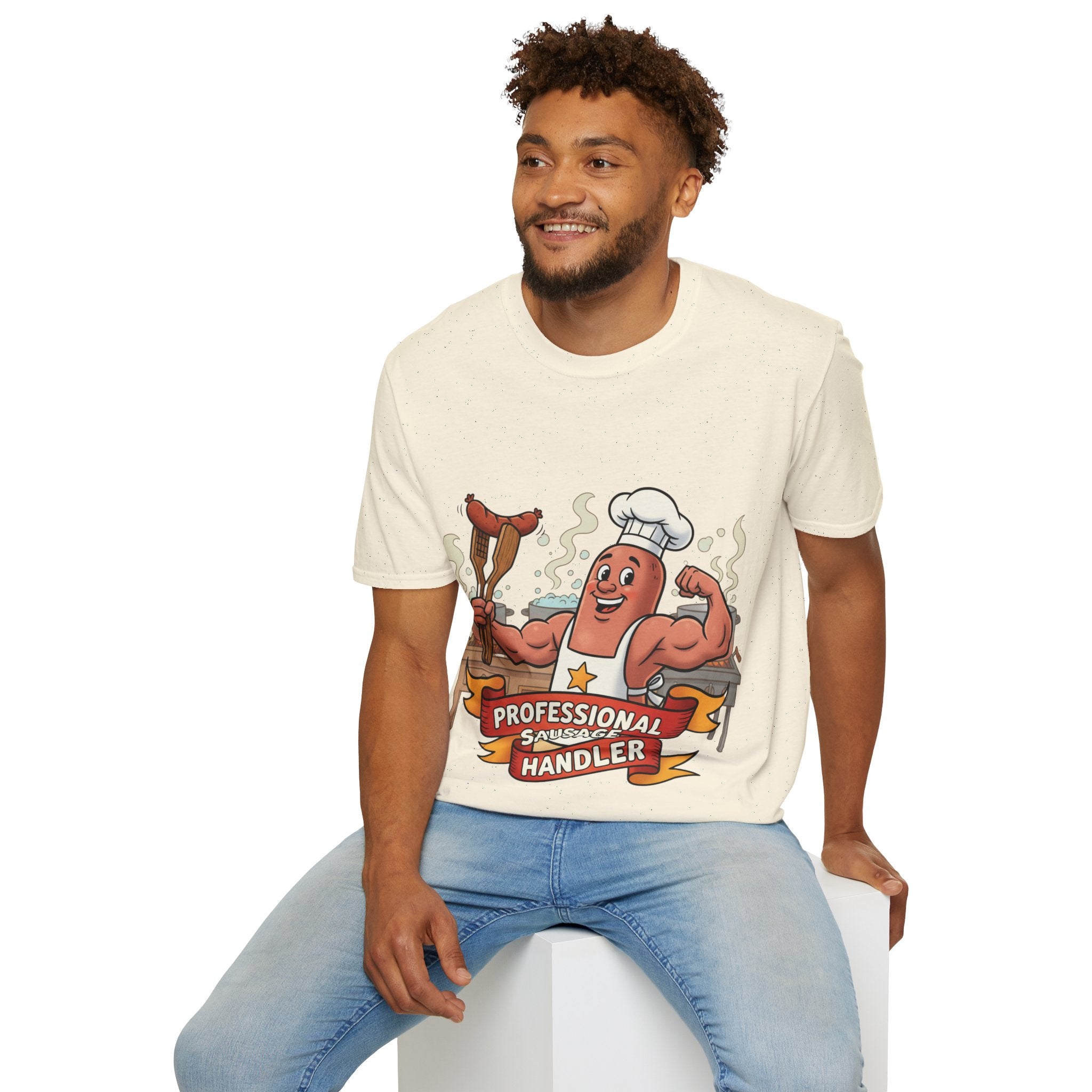 Sausage Handler Unisex Softstyle T-Shirt