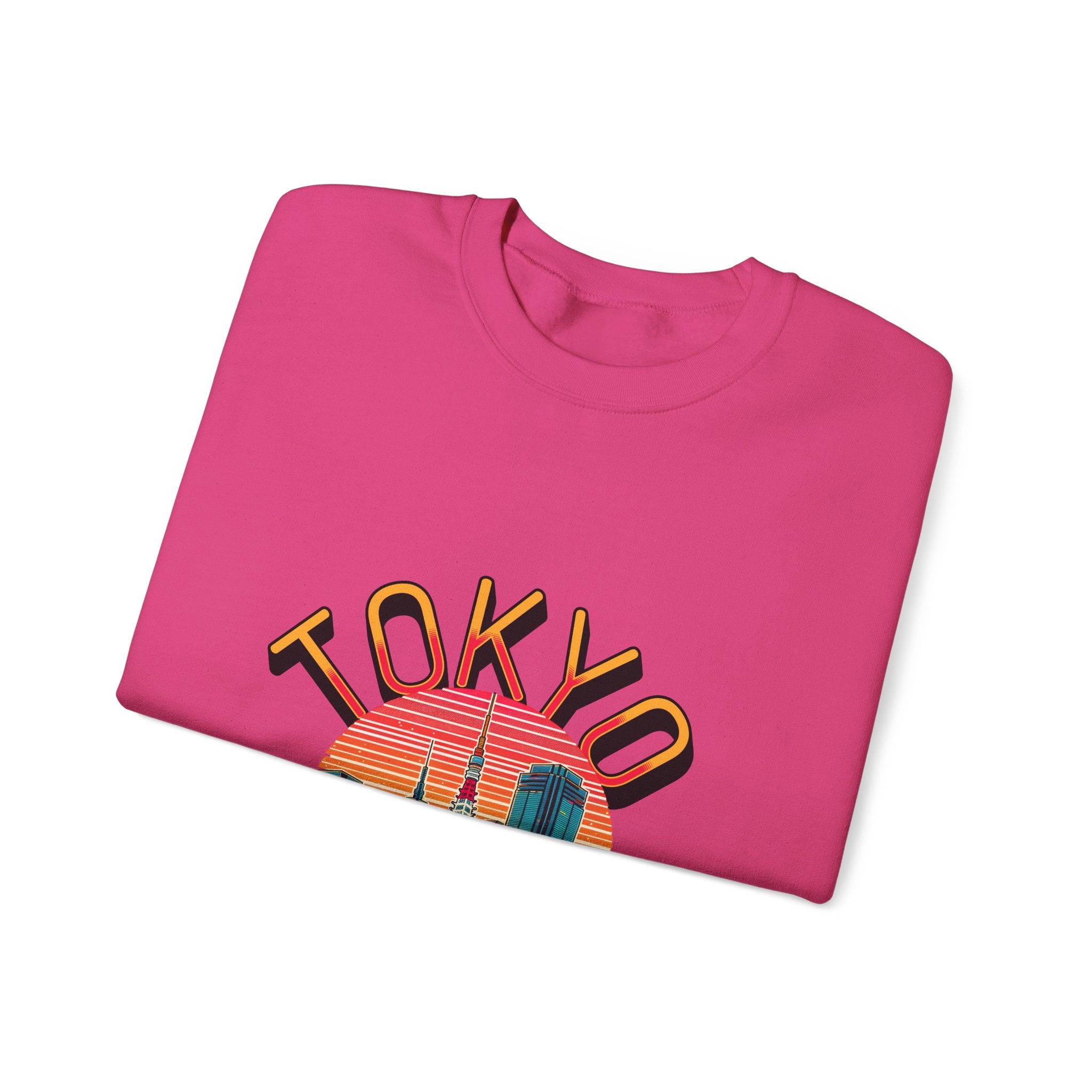 Toyko Old meets New Unisex Heavy Blend™ Crewneck Sweatshirt