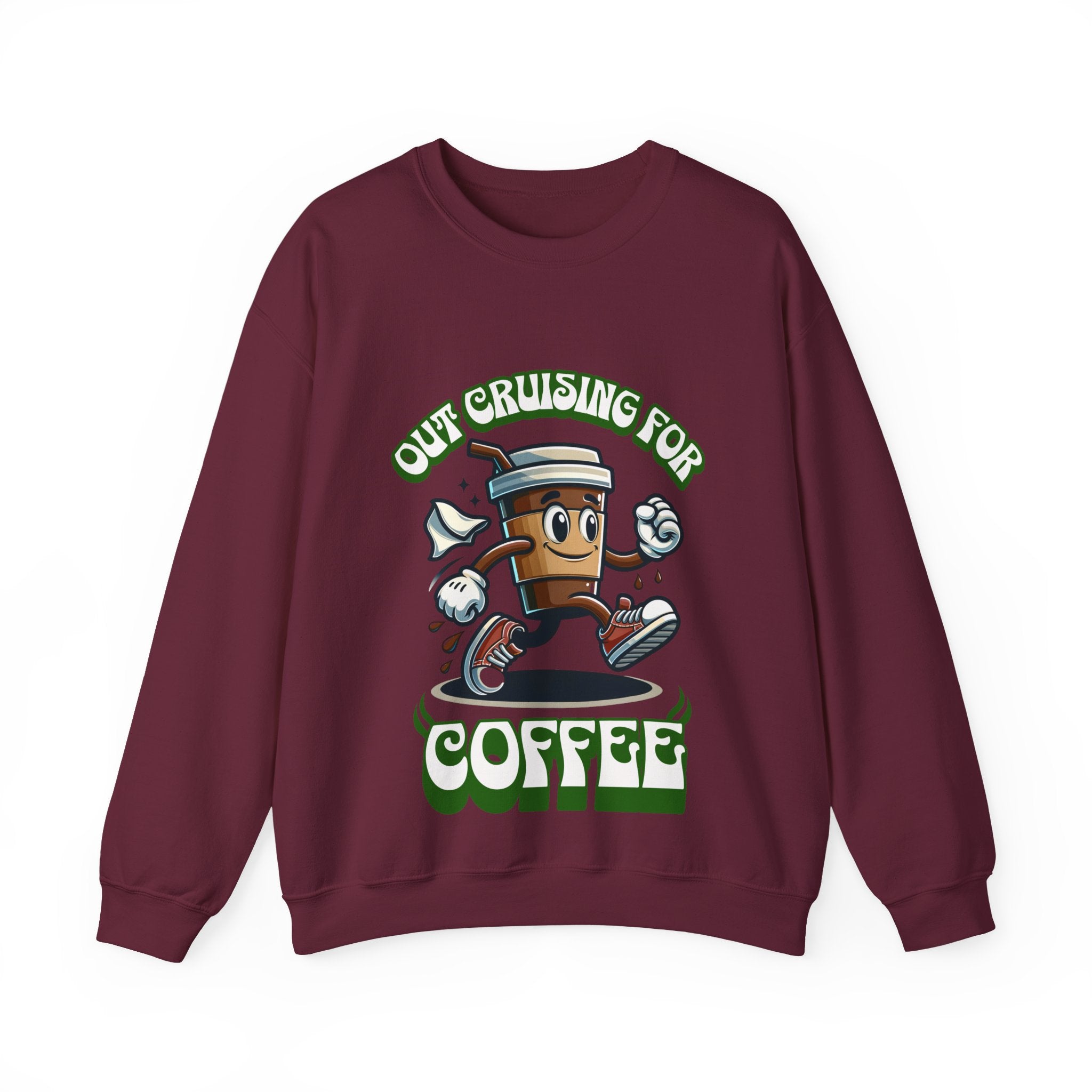 Crusing for Coffee Unisex Heavy Blend™ Crewneck Sweatshirt