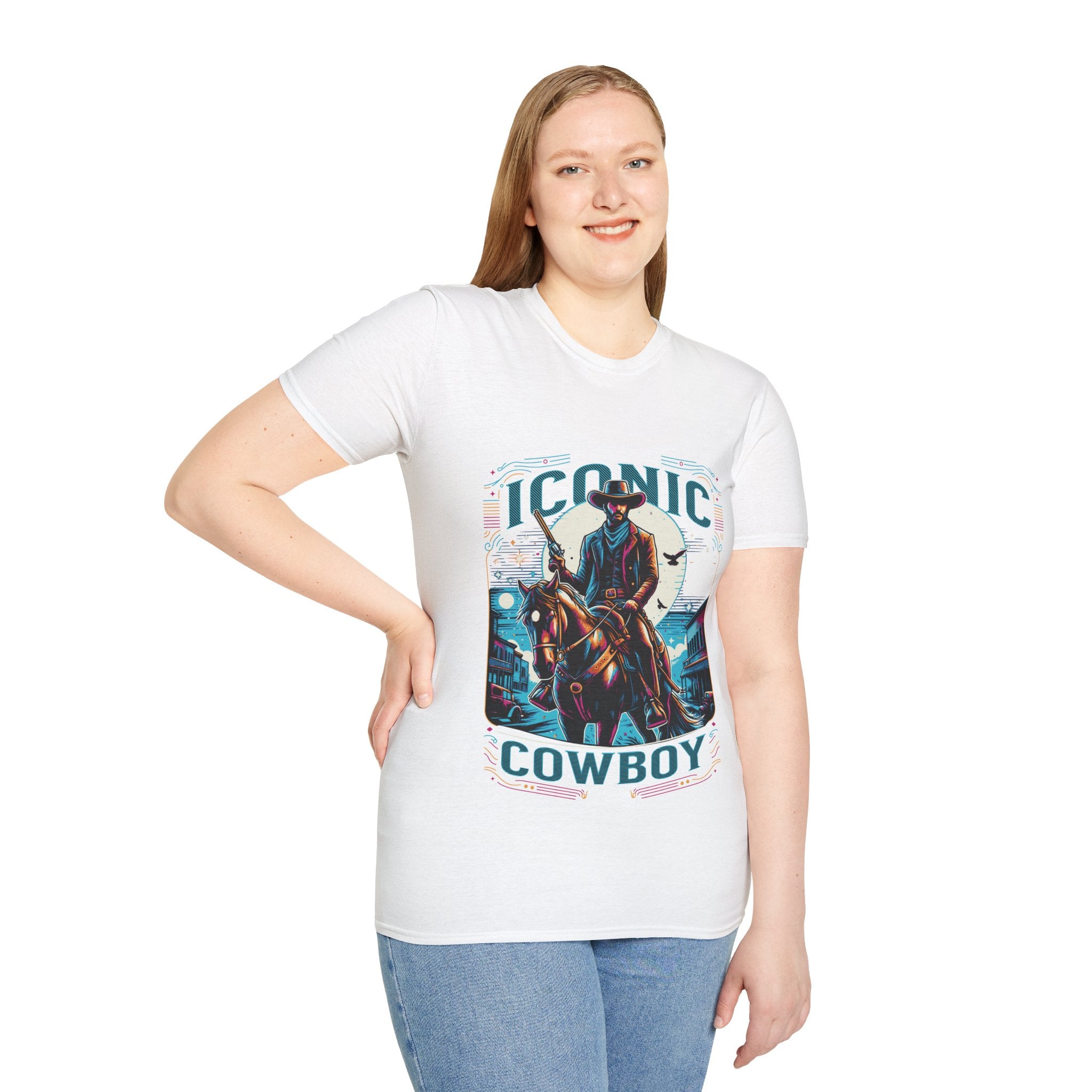 Iconic Cowboy Unisex Softstyle T-Shirt