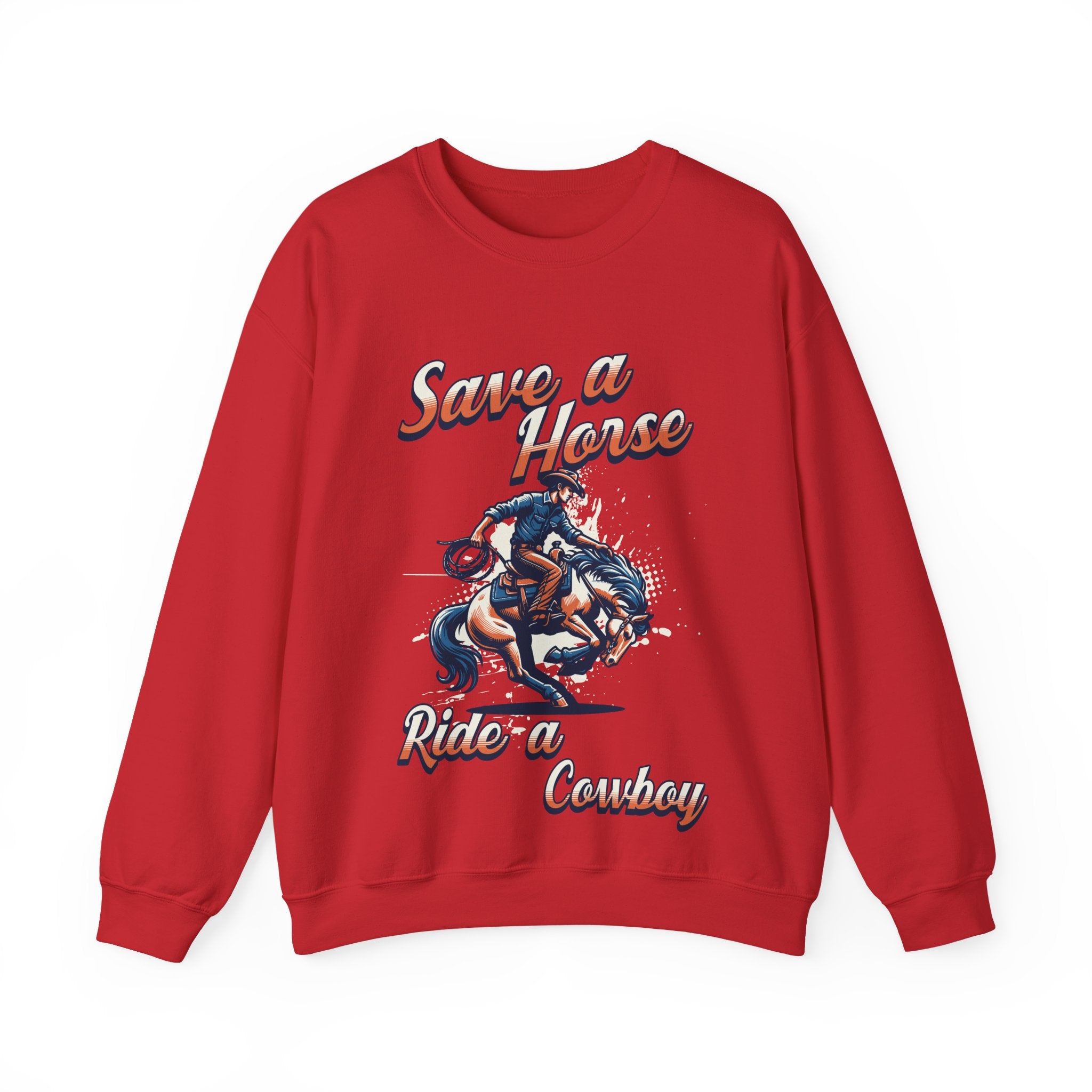 Save a Horse, Ride a Cowboy Unisex Heavy Blend™ Crewneck Sweatshirt