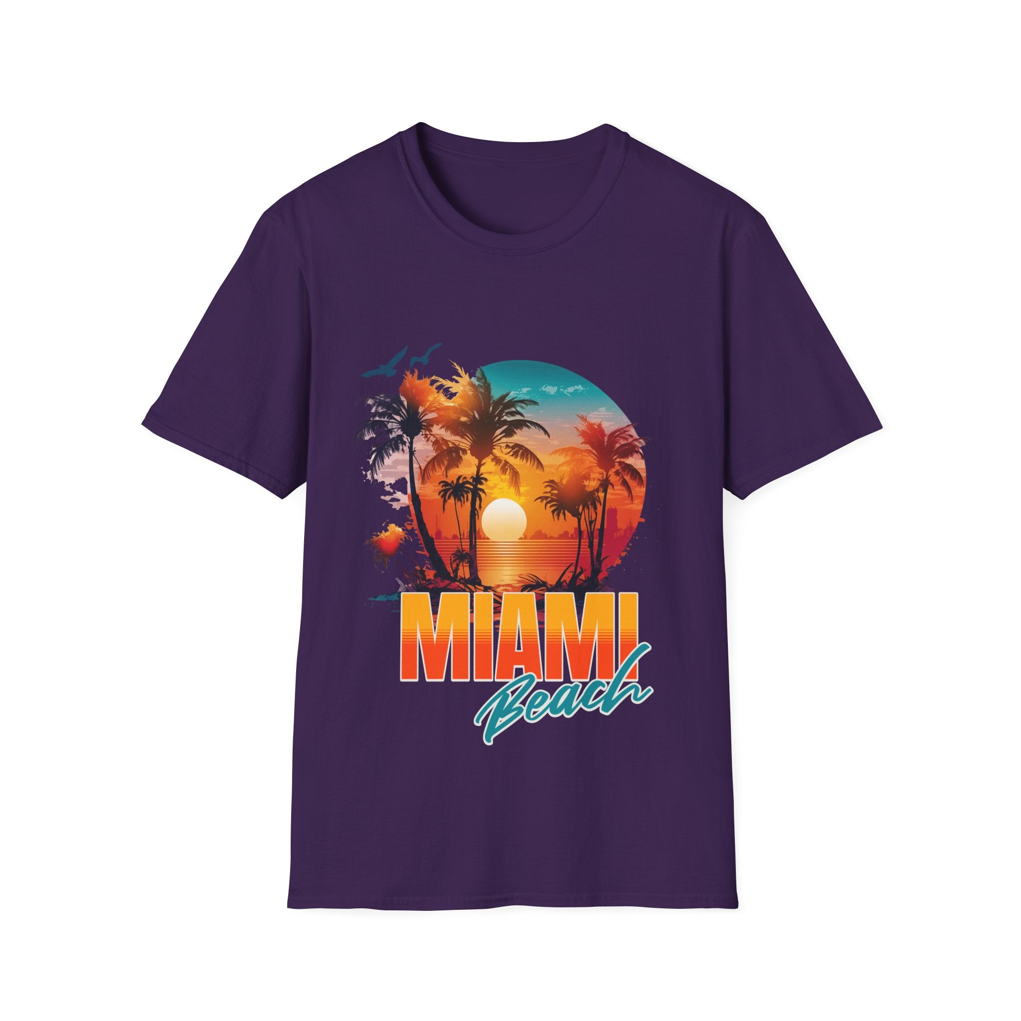 Miami Beach Unisex Softstyle T-Shirt