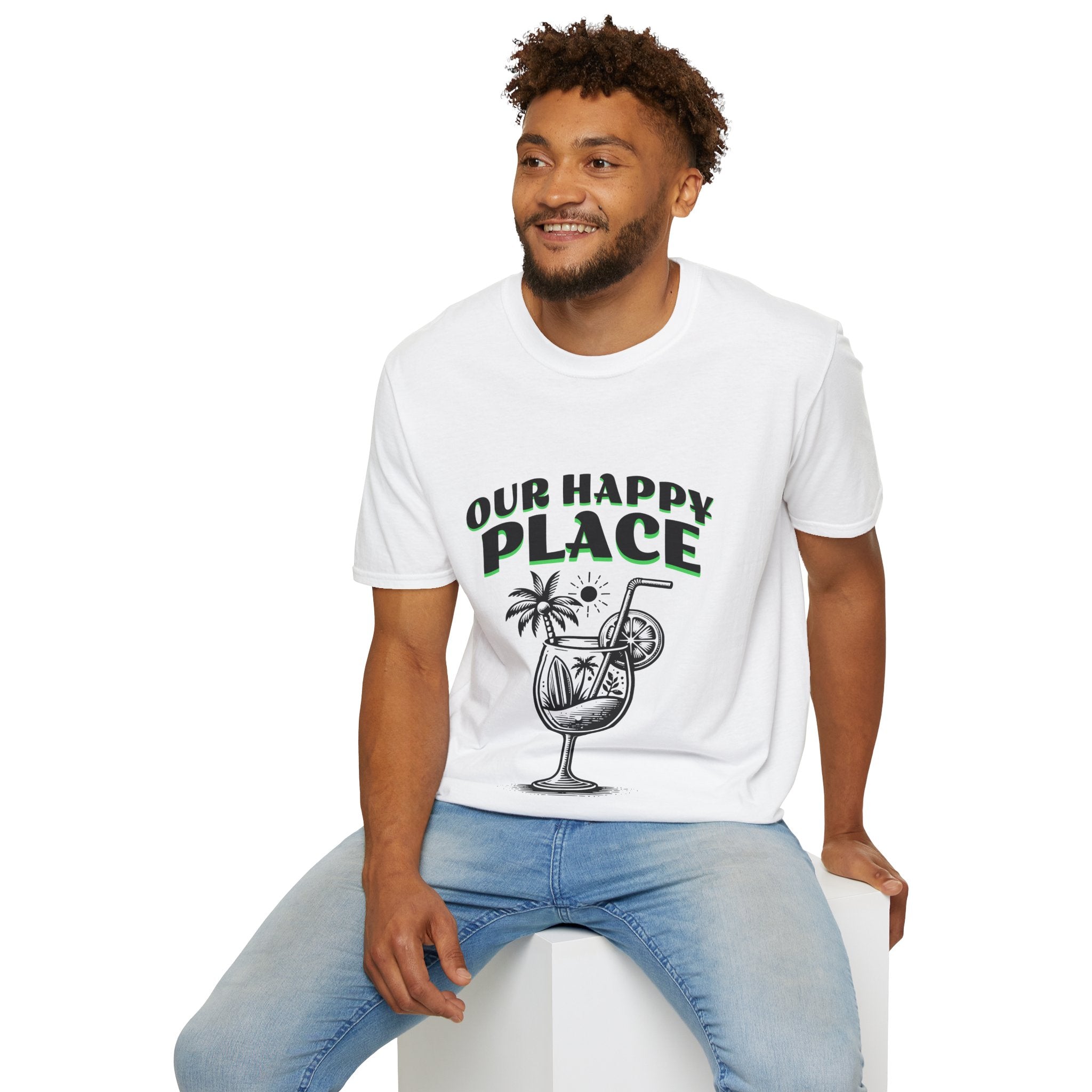 Happy Place Unisex Softstyle T-Shirt