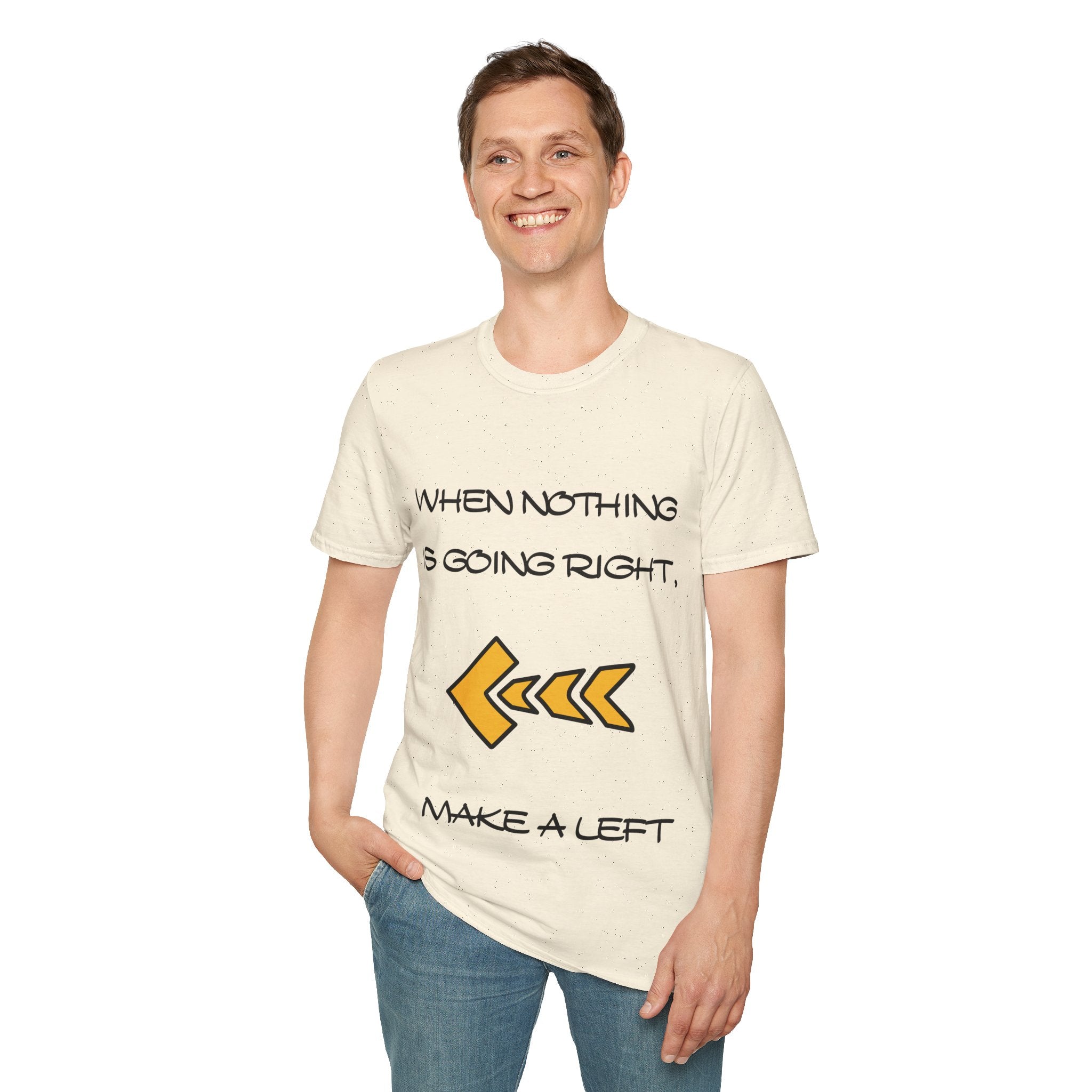 Make a Left Unisex Softstyle T-Shirt