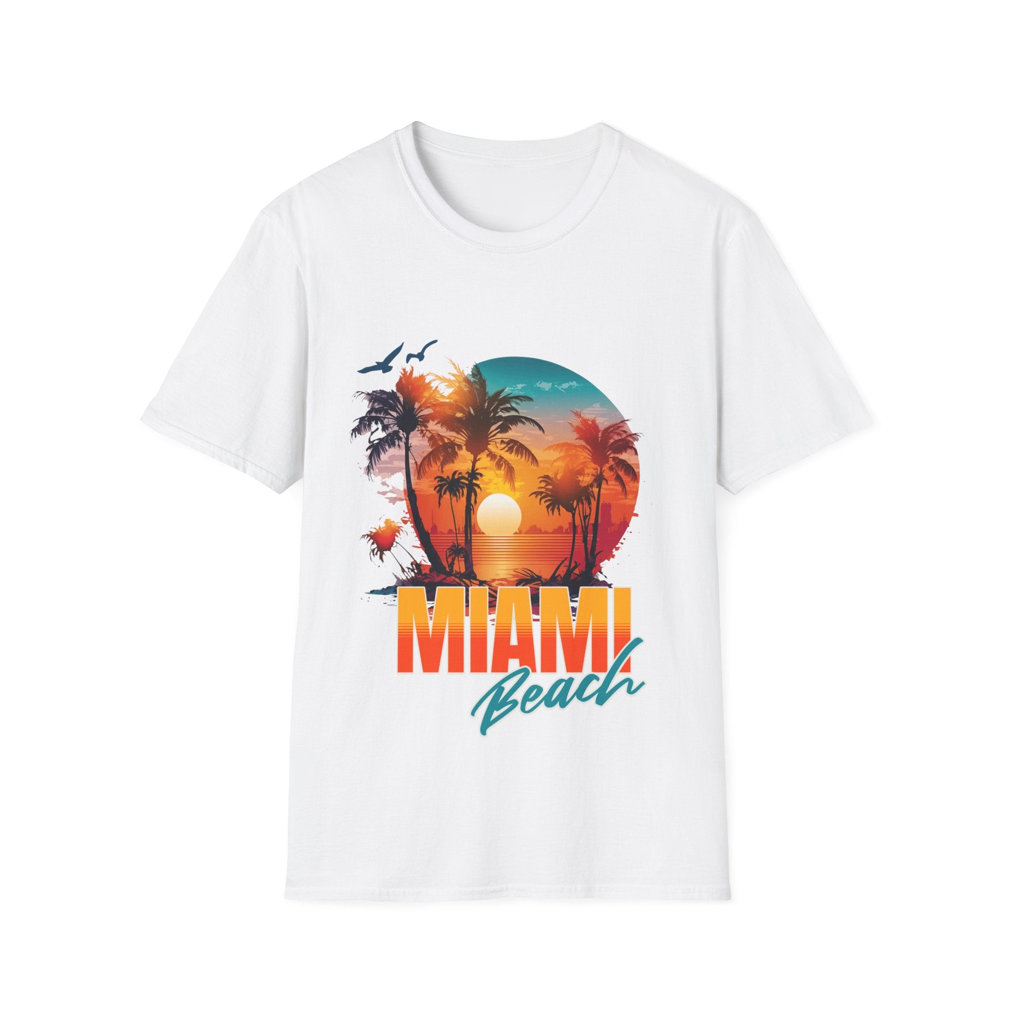 Miami Beach Unisex Softstyle T-Shirt