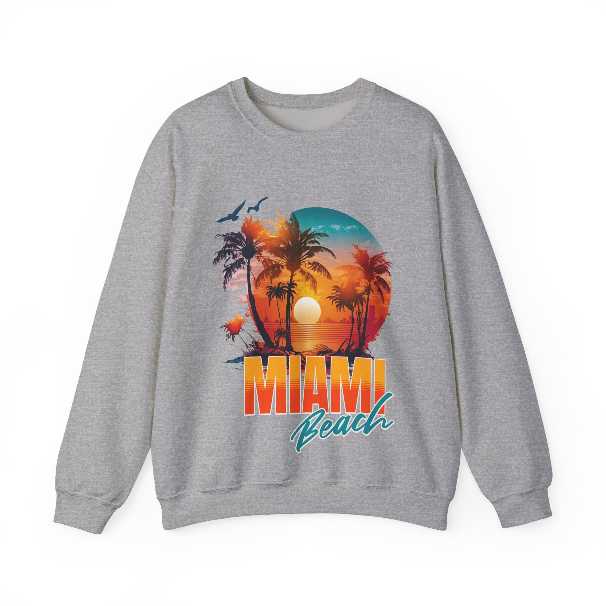 Miami Beach Unisex Heavy Blend™ Crewneck Sweatshirt