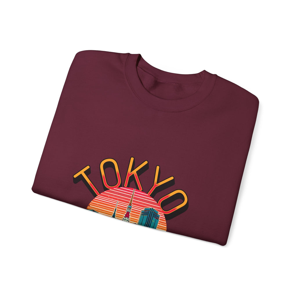 Toyko Old meets New Unisex Heavy Blend™ Crewneck Sweatshirt