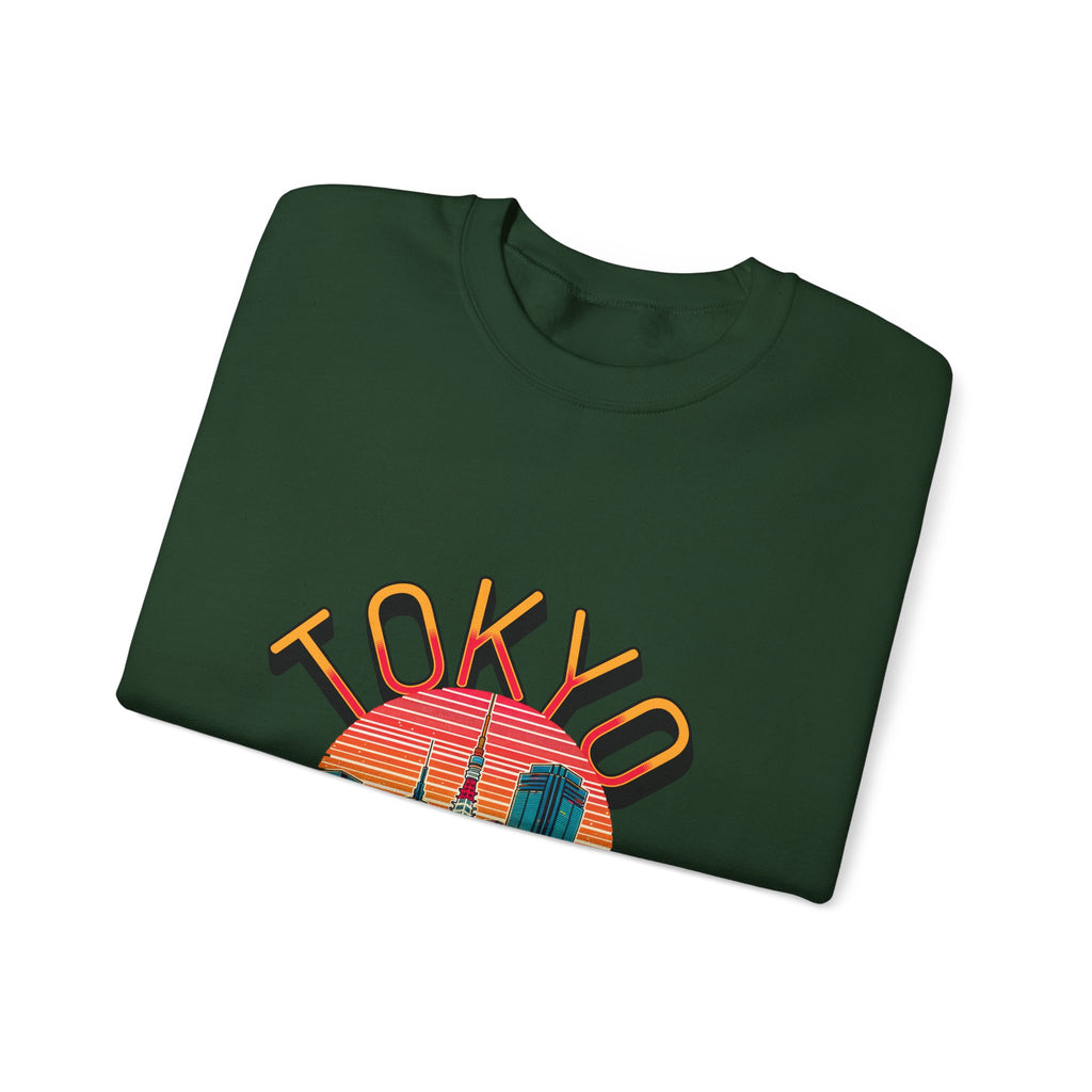 Toyko Old meets New Unisex Heavy Blend™ Crewneck Sweatshirt