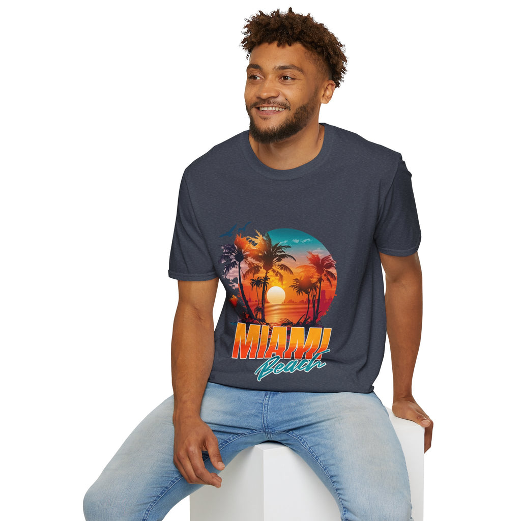 Miami Beach Unisex Softstyle T-Shirt