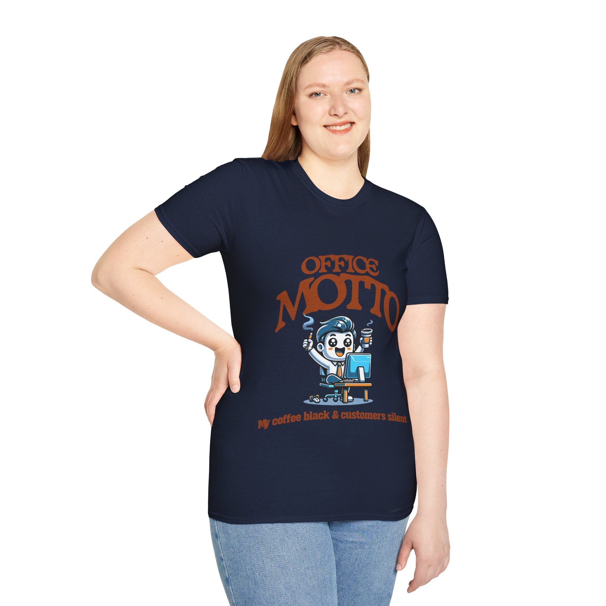 Office Motto Unisex Softstyle T-Shirt