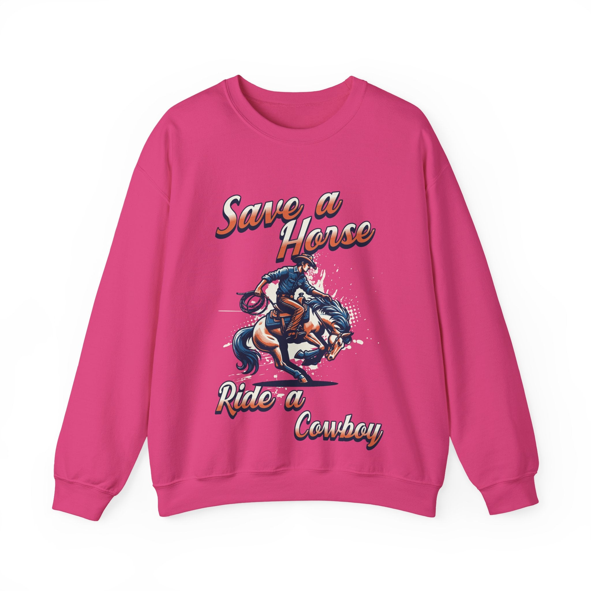 Save a Horse, Ride a Cowboy Unisex Heavy Blend™ Crewneck Sweatshirt