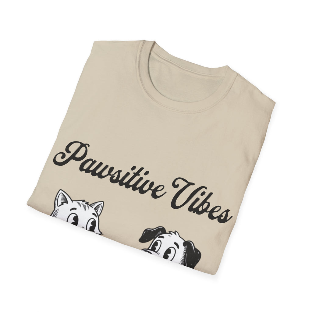 Pawsitive Vibes Unisex Softstyle T-Shirt