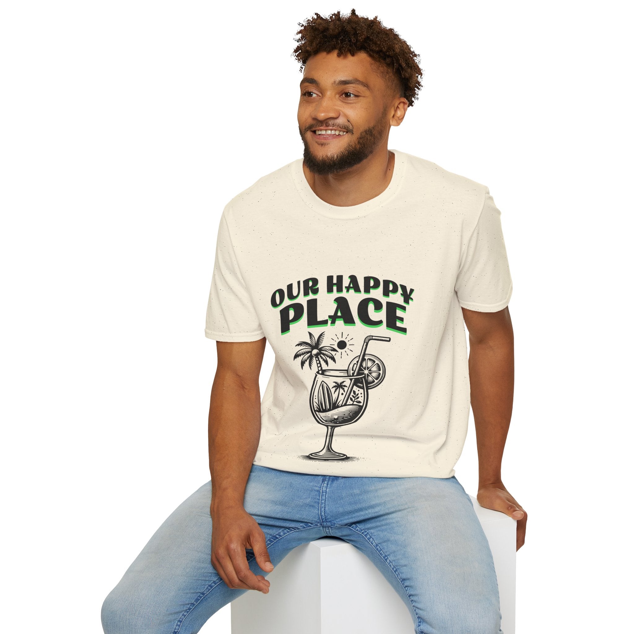 Happy Place Unisex Softstyle T-Shirt