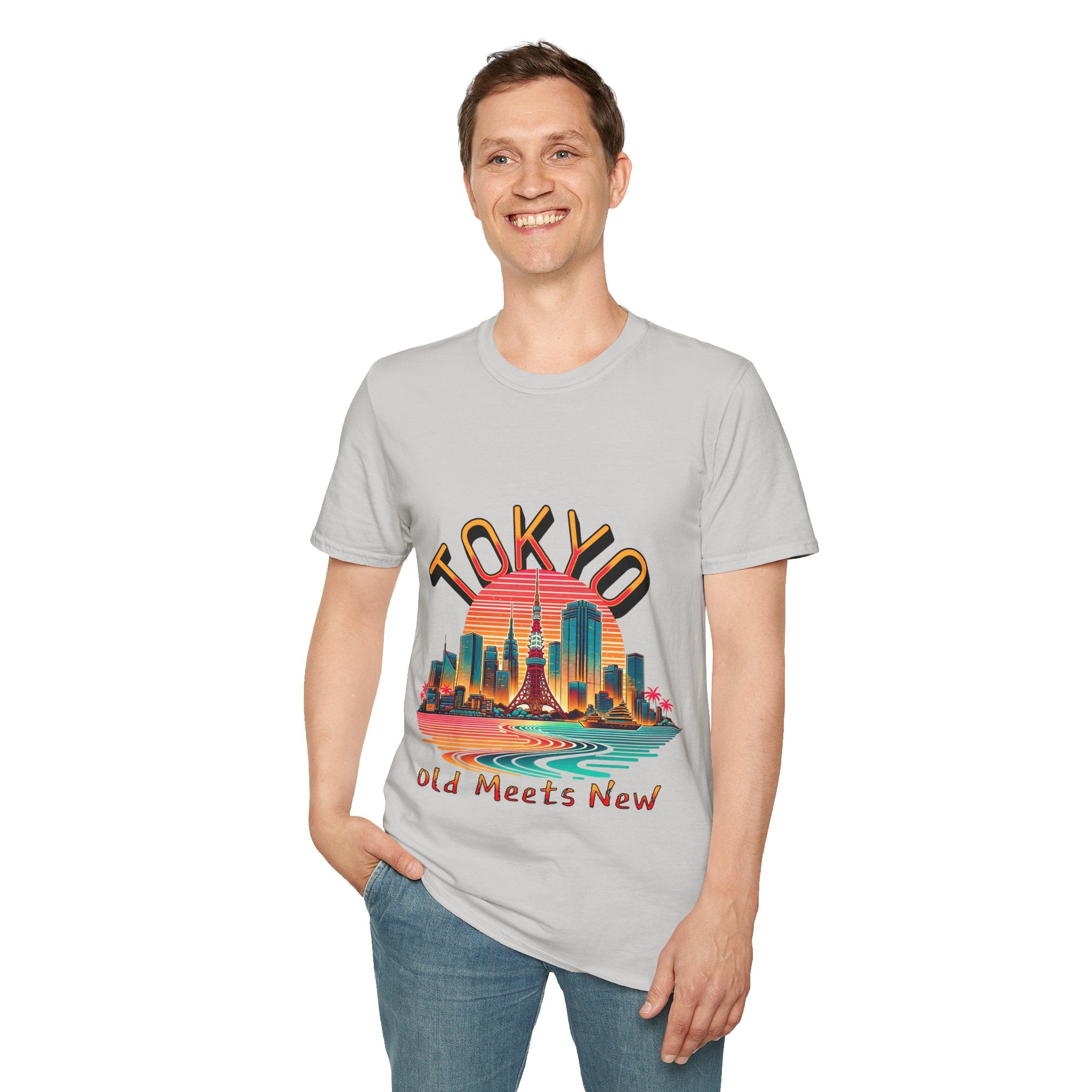Toyko Old Meets New Unisex Softstyle T-Shirt