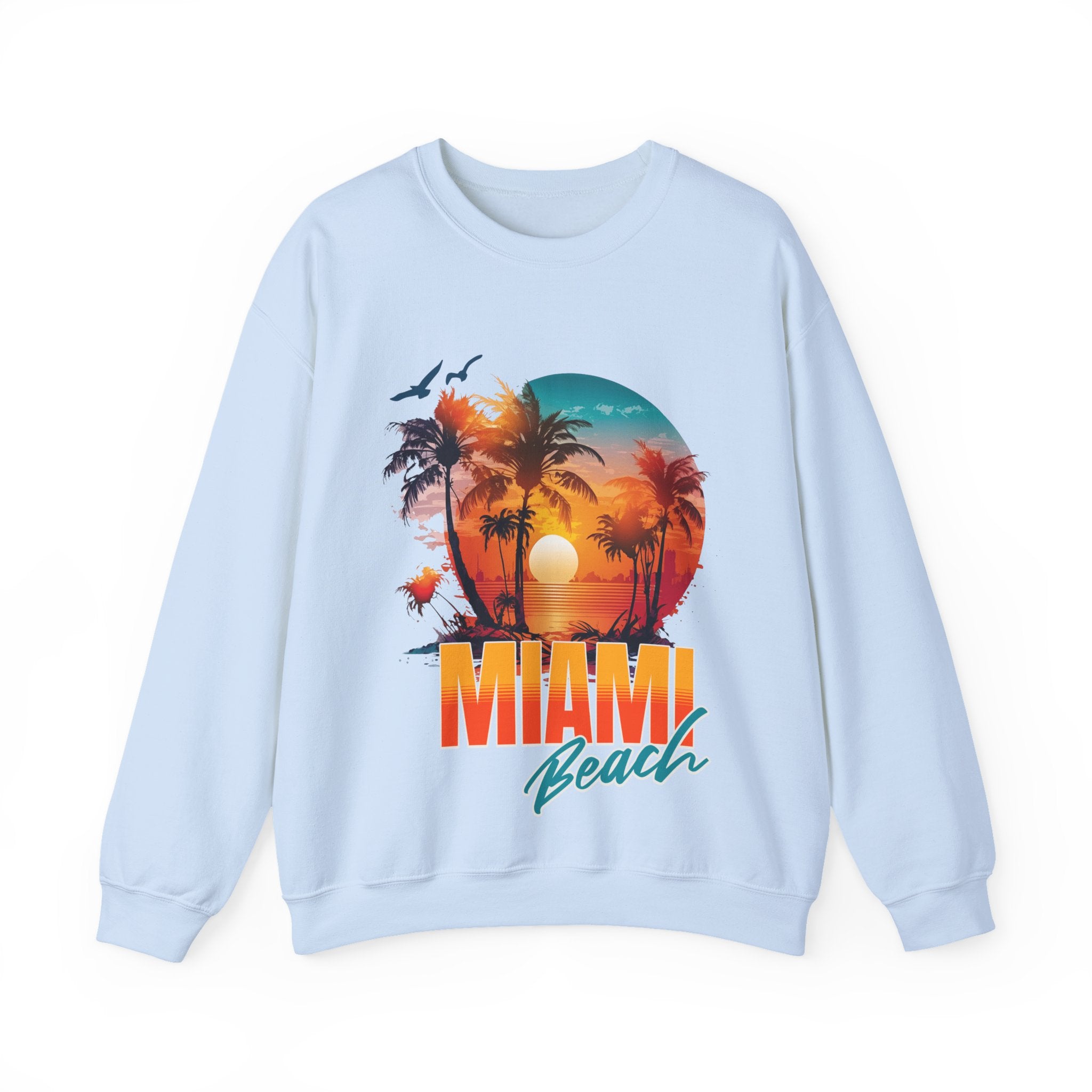 Miami Beach Unisex Heavy Blend™ Crewneck Sweatshirt