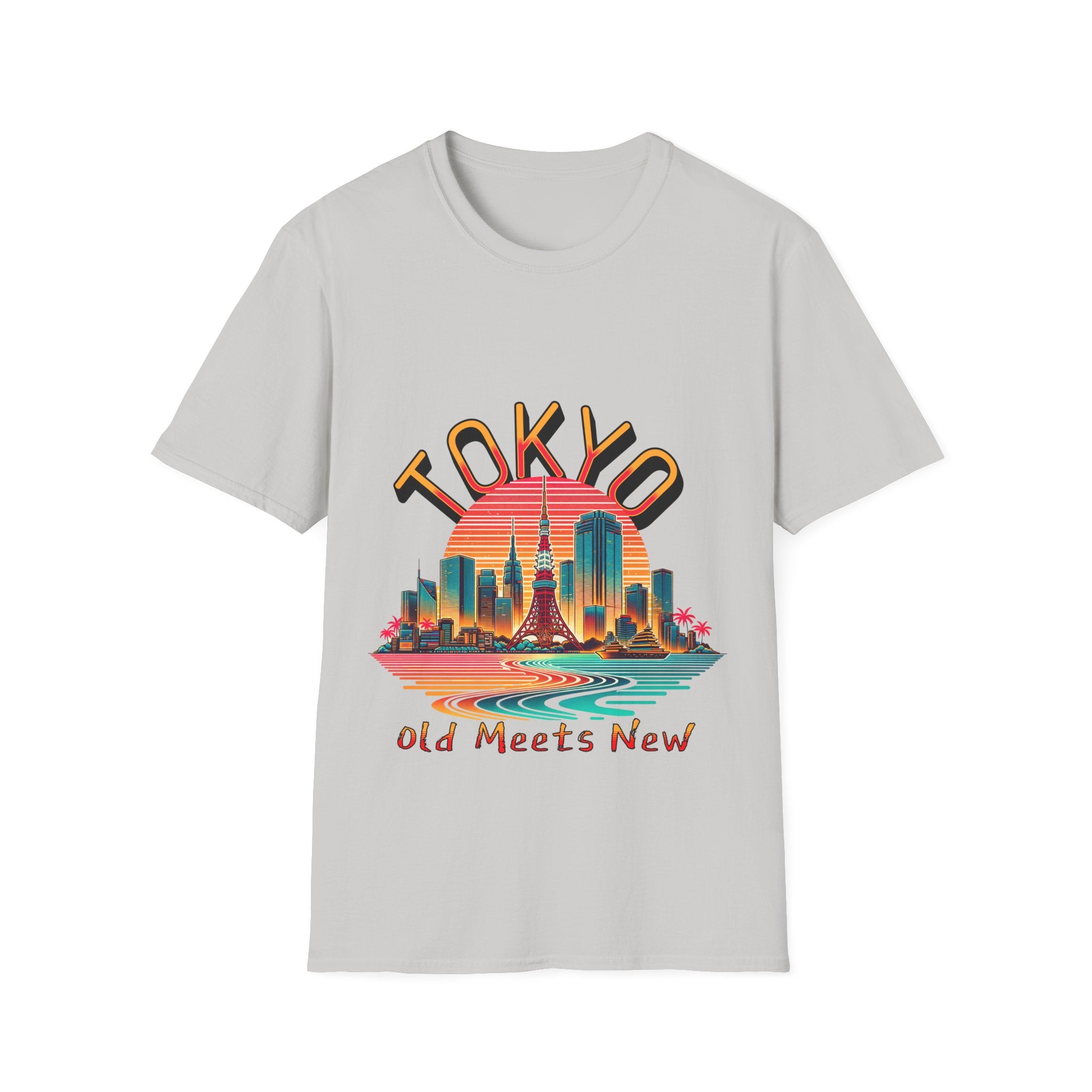 Toyko Old Meets New Unisex Softstyle T-Shirt