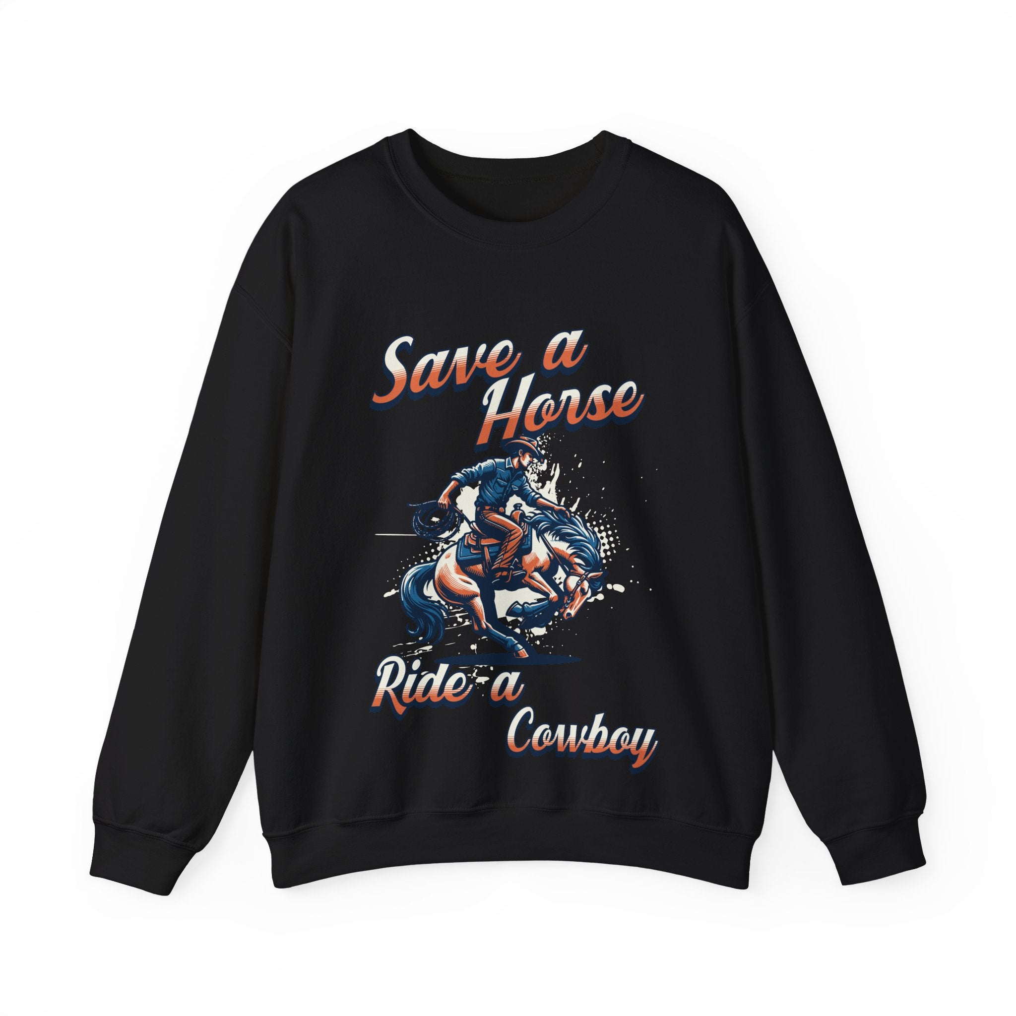 Save a Horse, Ride a Cowboy Unisex Heavy Blend™ Crewneck Sweatshirt