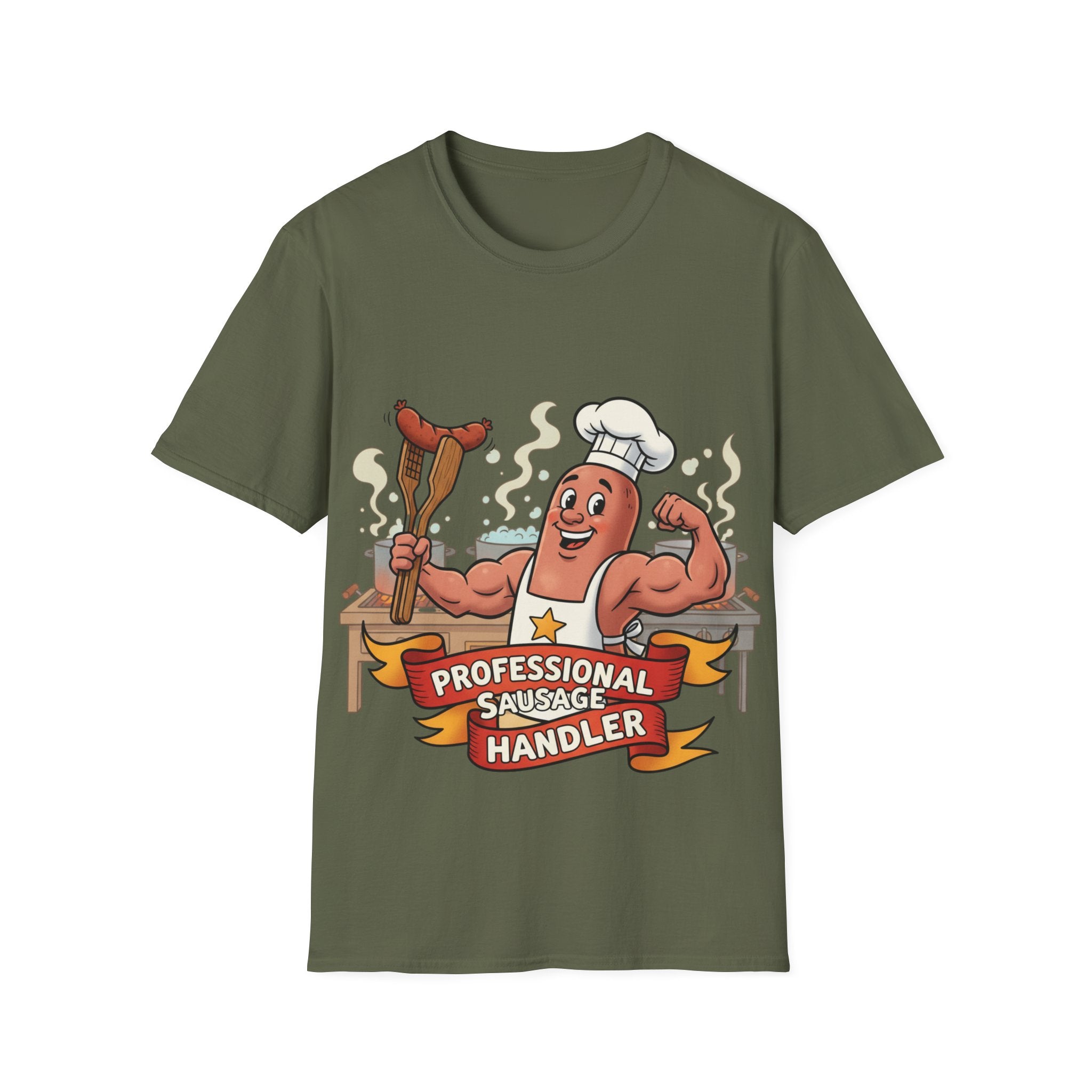 Sausage Handler Unisex Softstyle T-Shirt