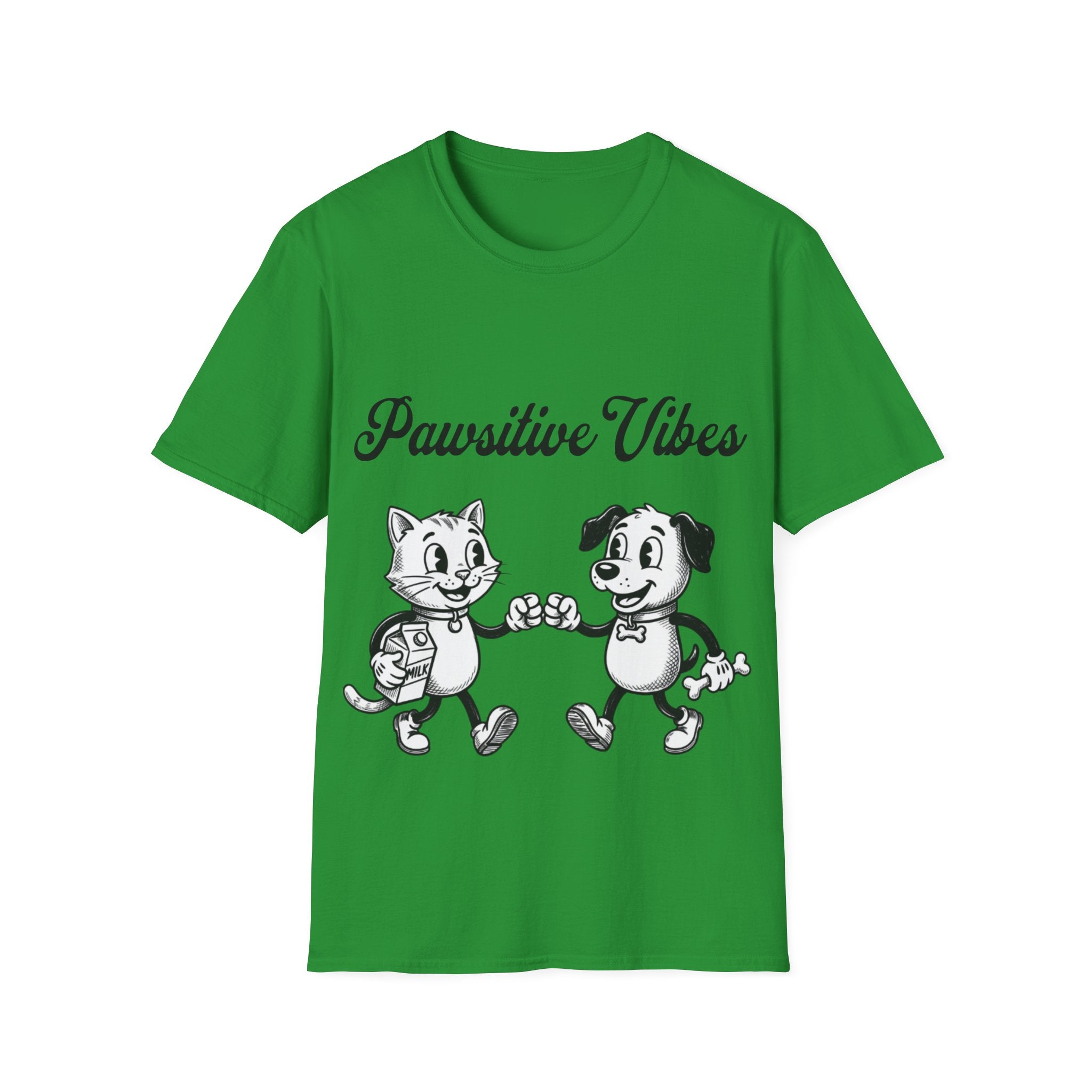 Pawsitive Vibes Unisex Softstyle T-Shirt