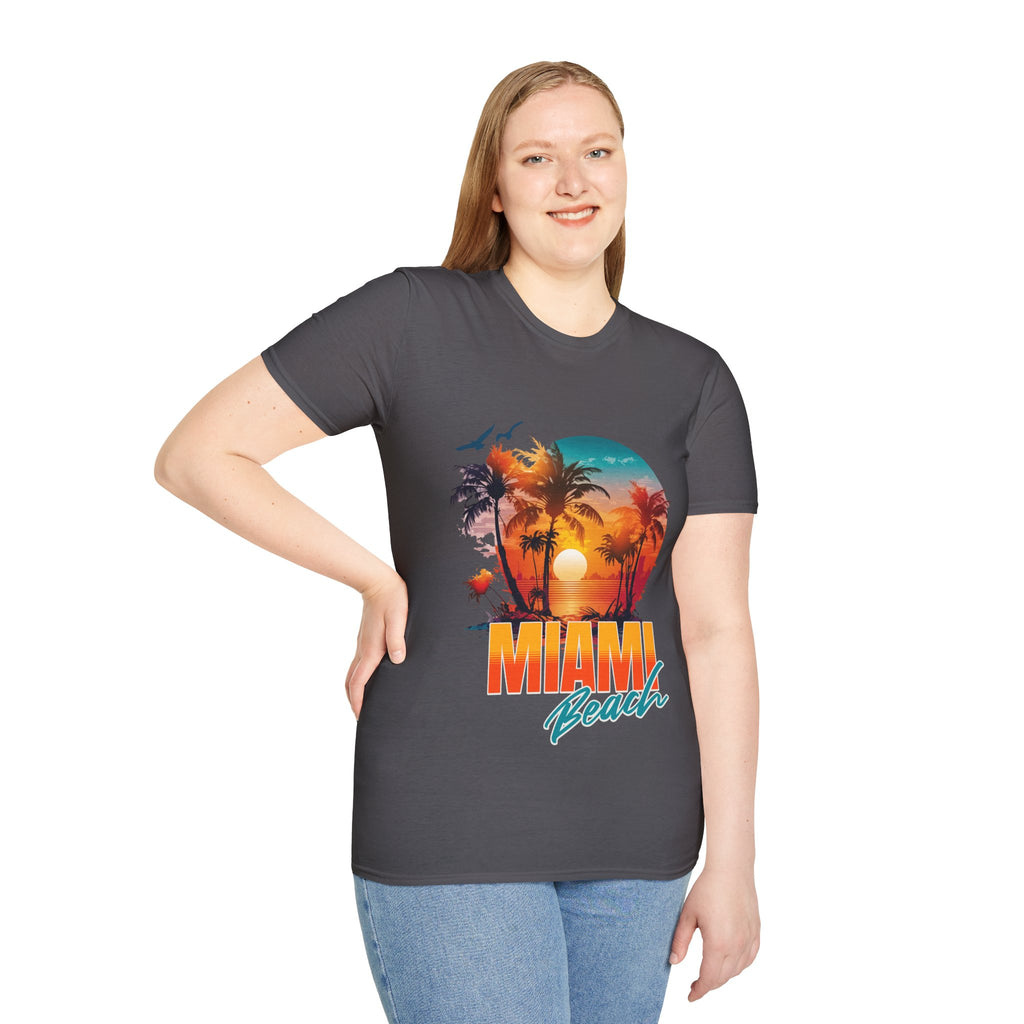 Miami Beach Unisex Softstyle T-Shirt