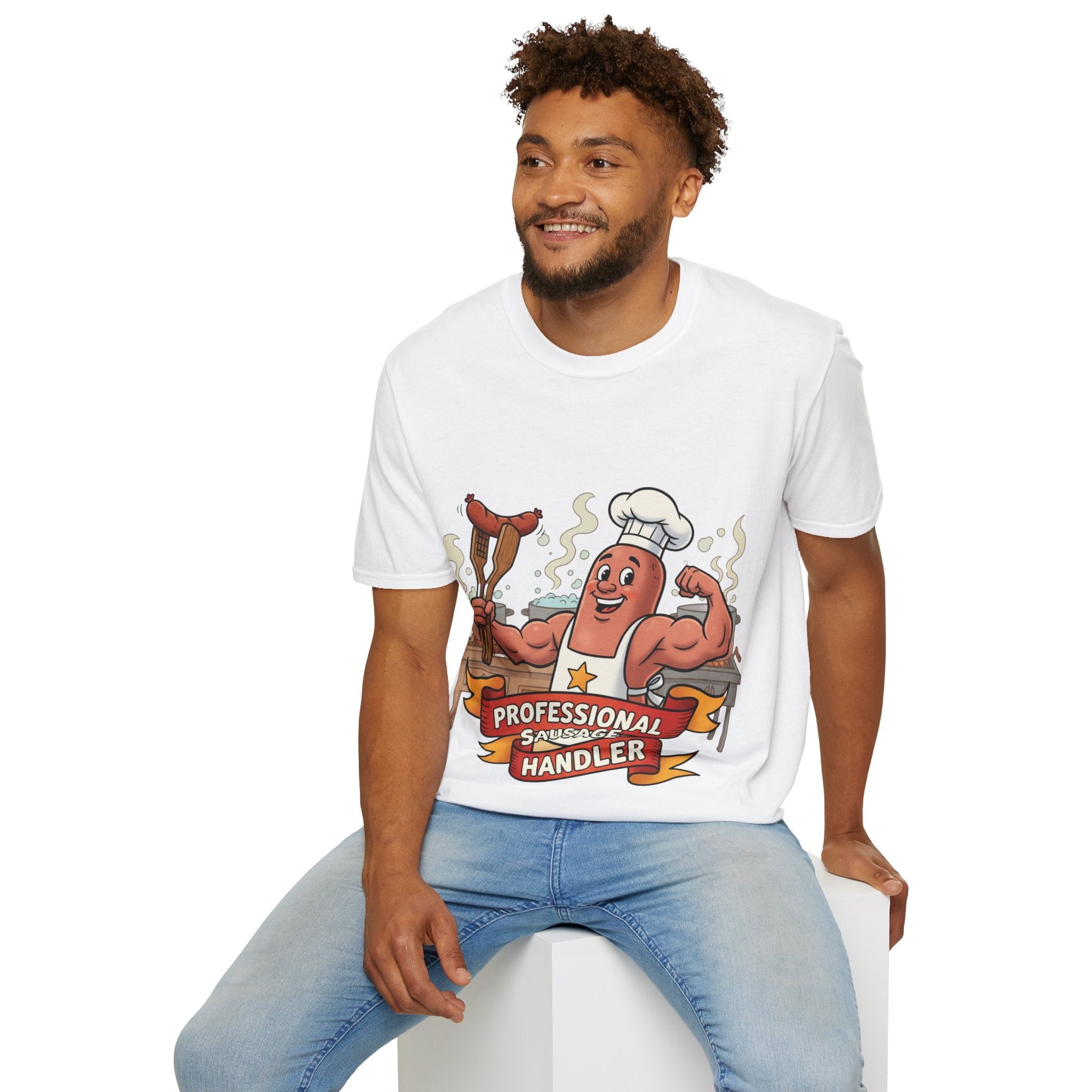 Sausage Handler Unisex Softstyle T-Shirt
