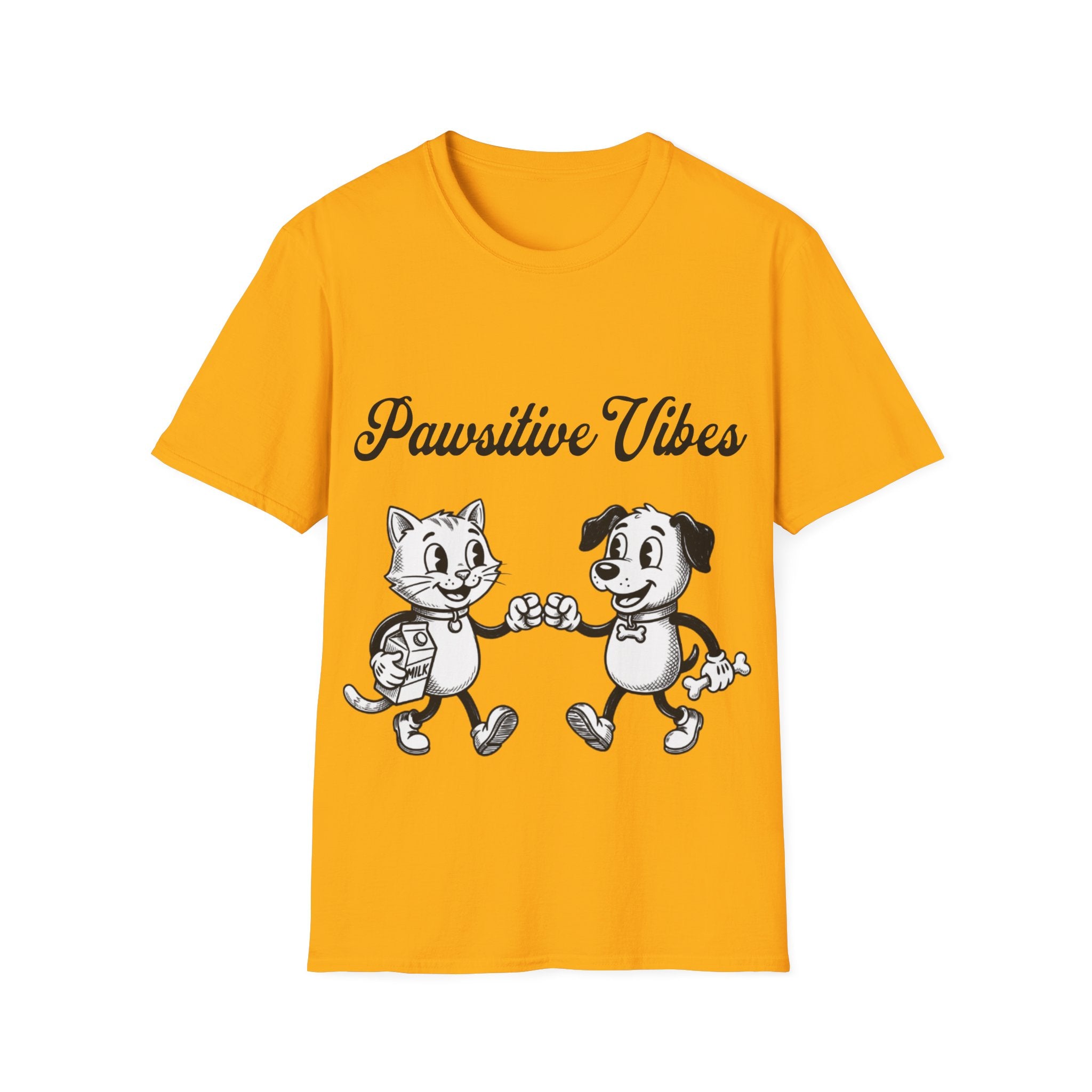 Pawsitive Vibes Unisex Softstyle T-Shirt