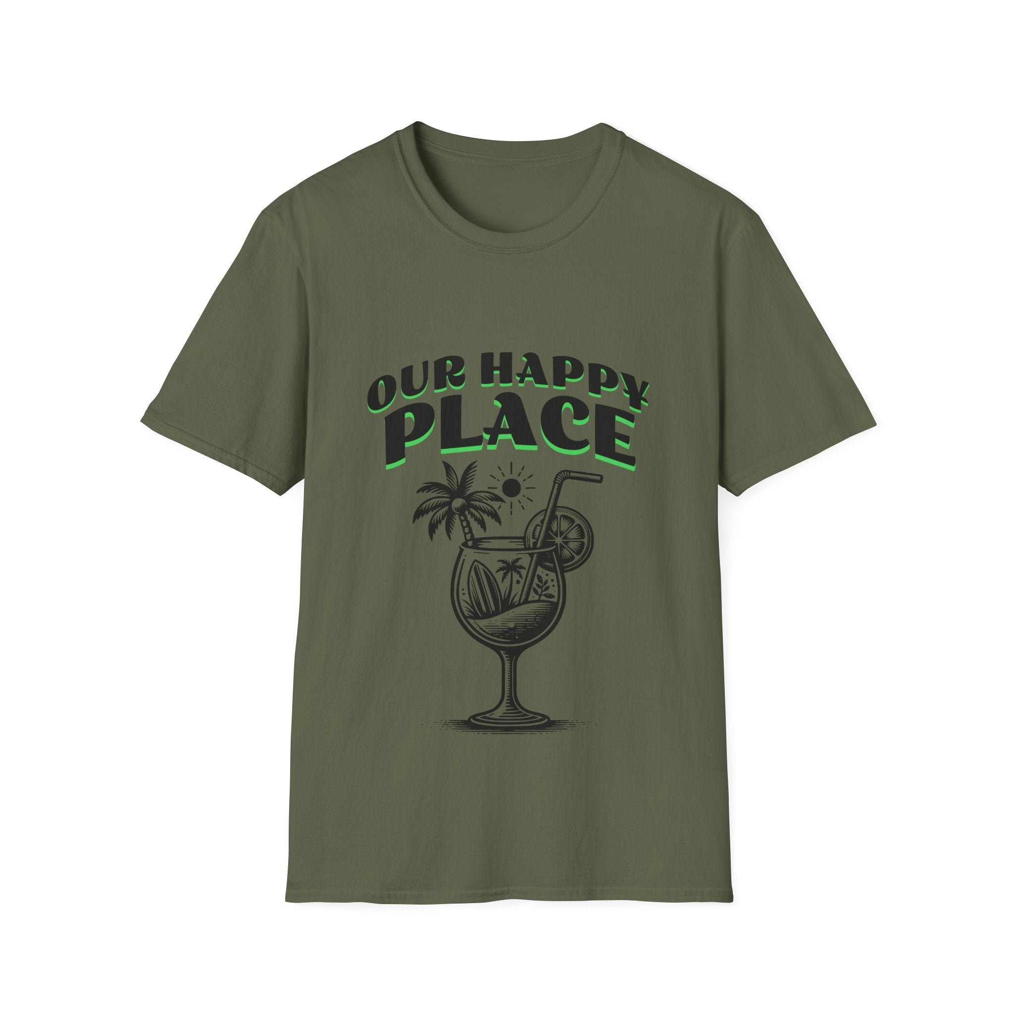 Happy Place Unisex Softstyle T-Shirt