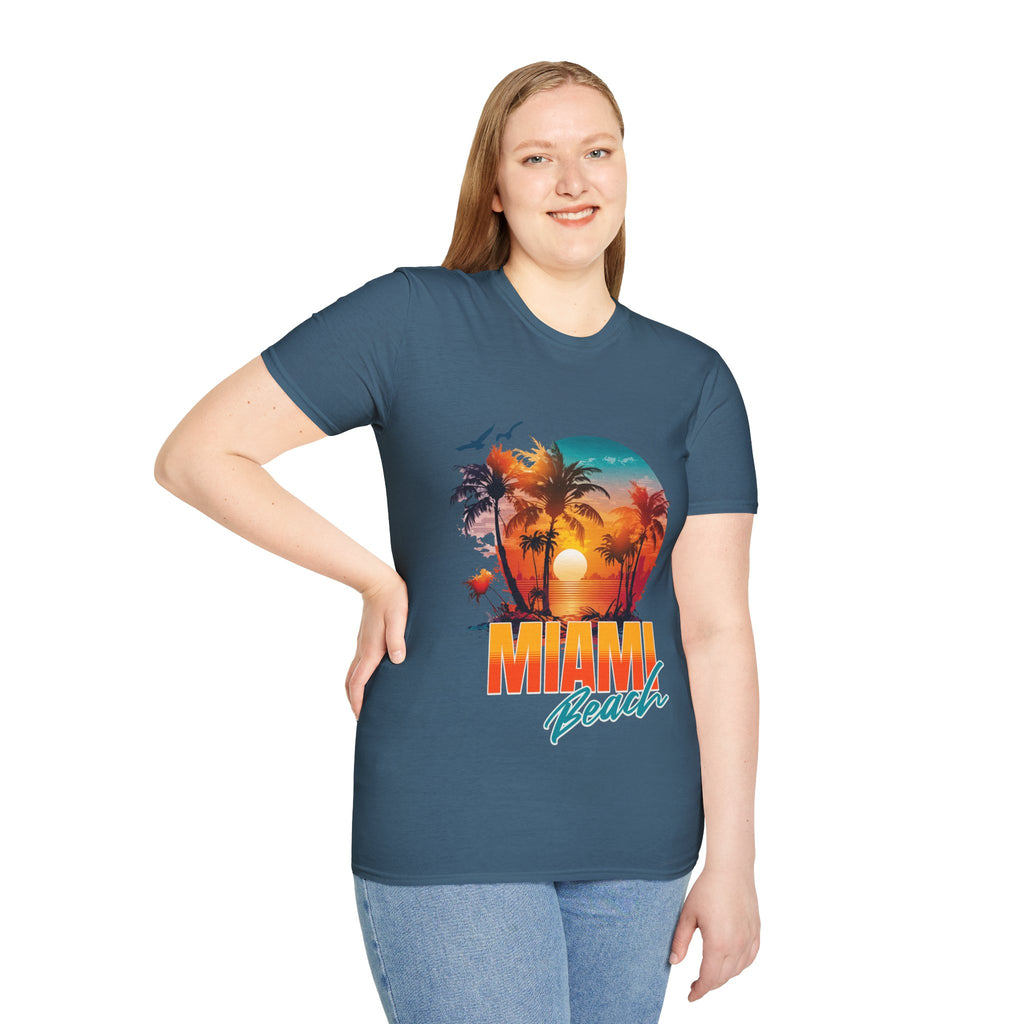 Miami Beach Unisex Softstyle T-Shirt