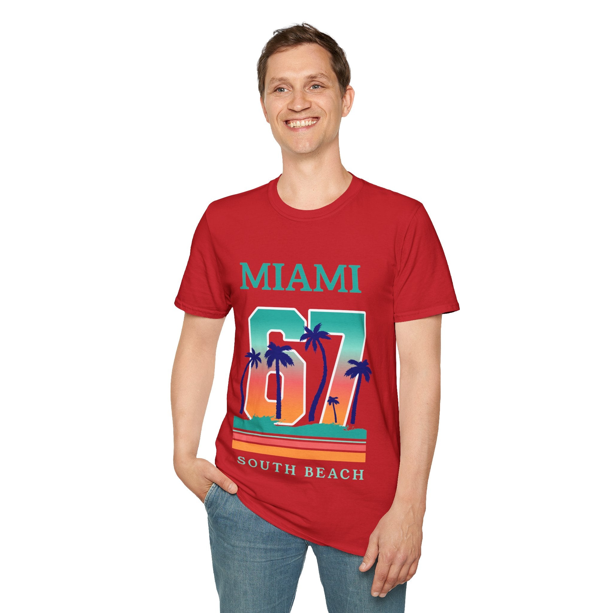 Miami South Beach Unisex Softstyle T-Shirt