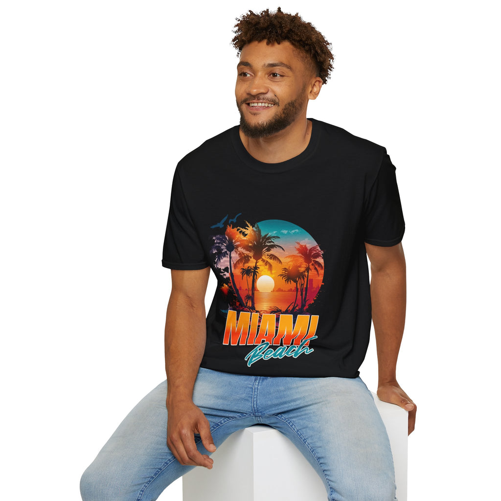 Miami Beach Unisex Softstyle T-Shirt
