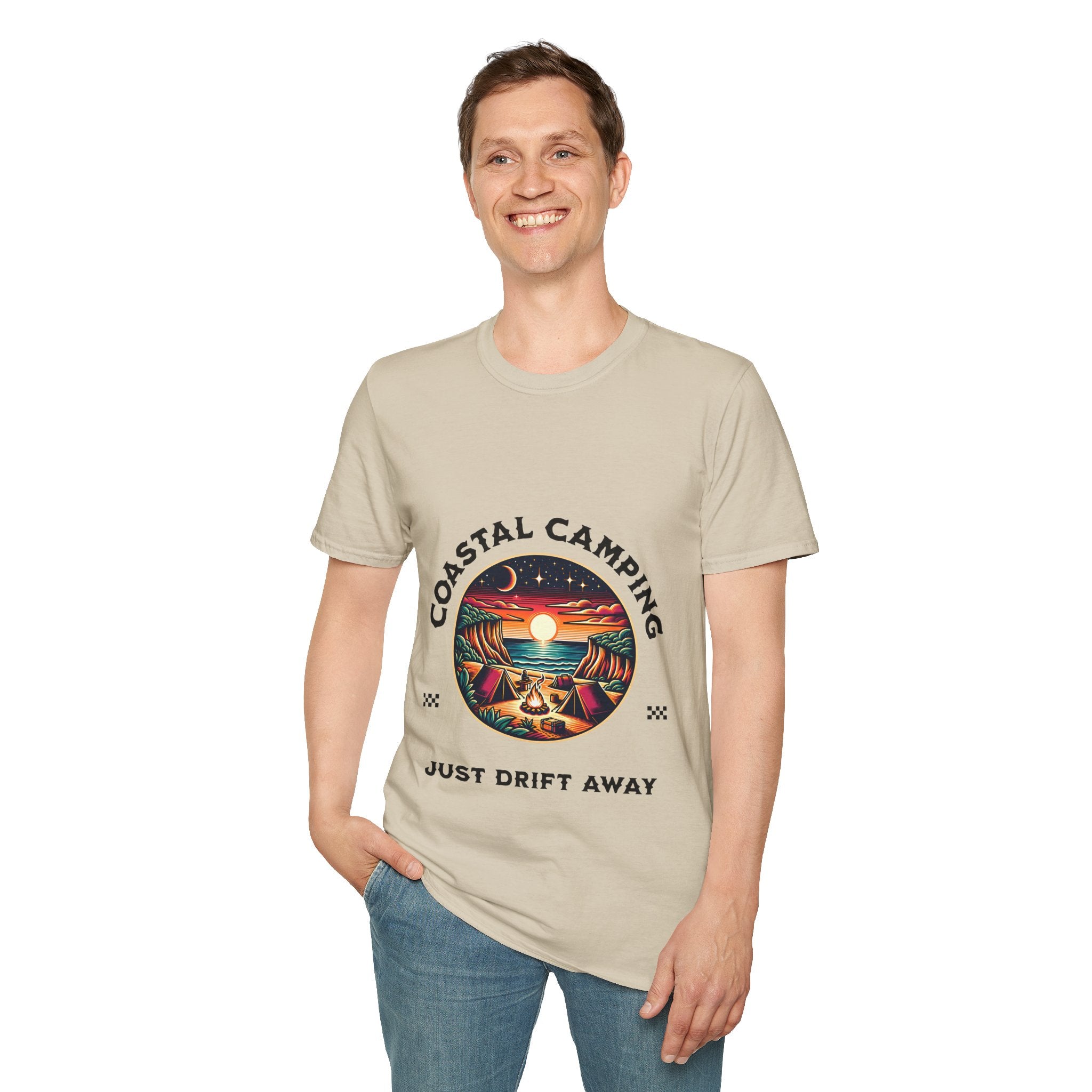 Coastal Camping Unisex Softstyle T-Shirt