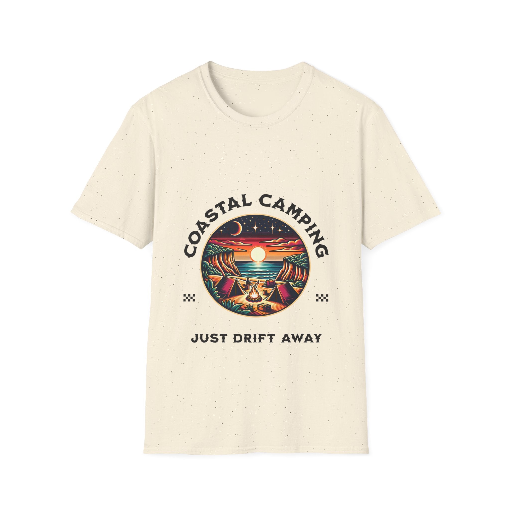Coastal Camping Unisex Softstyle T-Shirt