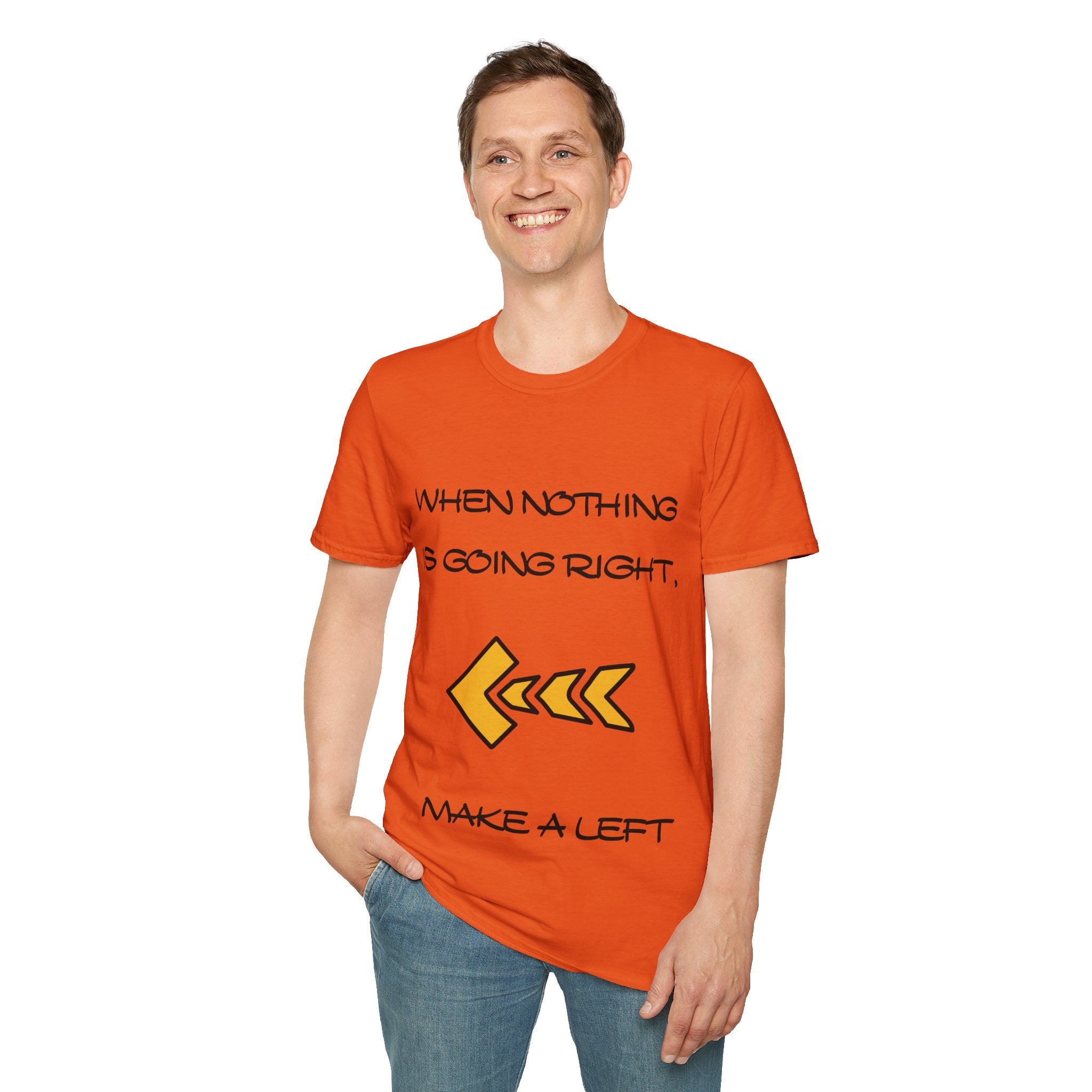 Make a Left Unisex Softstyle T-Shirt