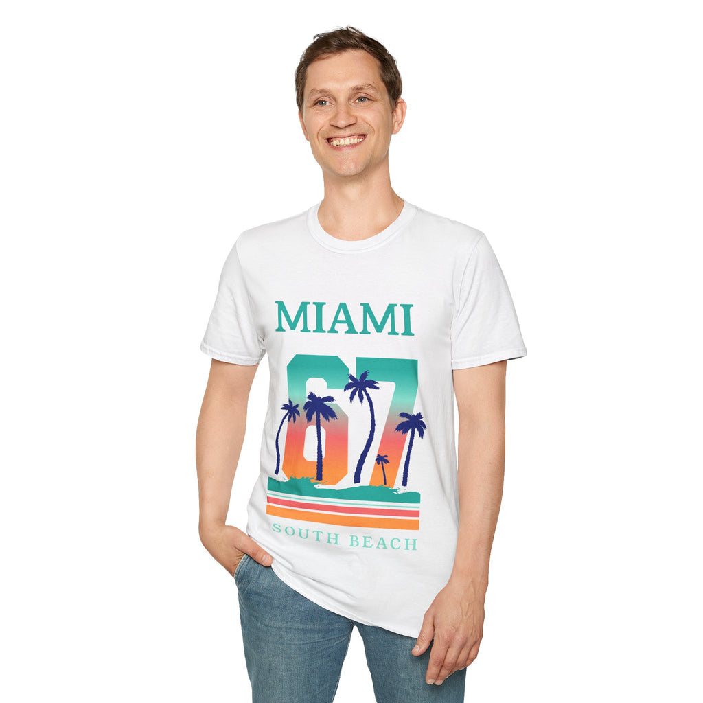 Miami South Beach Unisex Softstyle T-Shirt