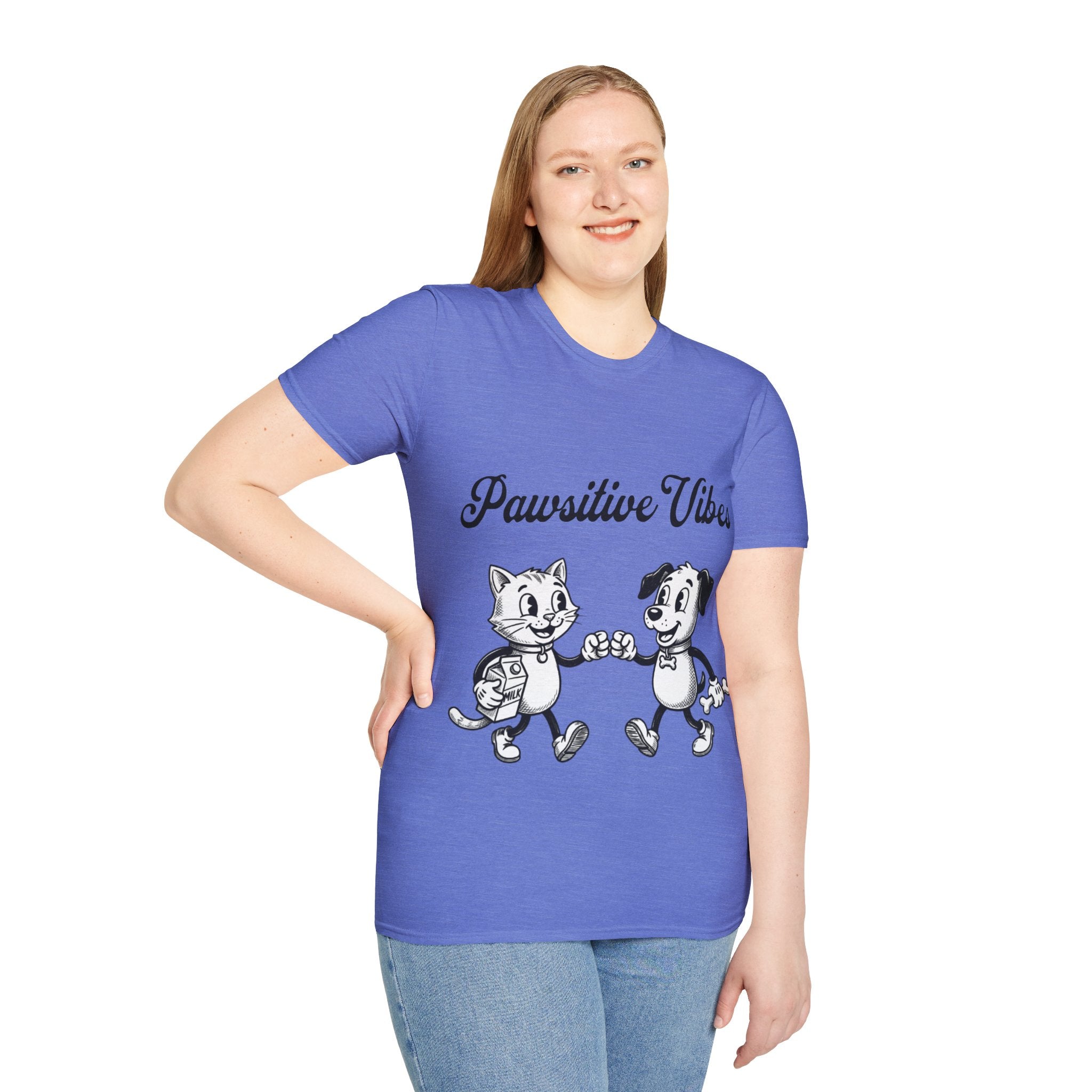 Pawsitive Vibes Unisex Softstyle T-Shirt